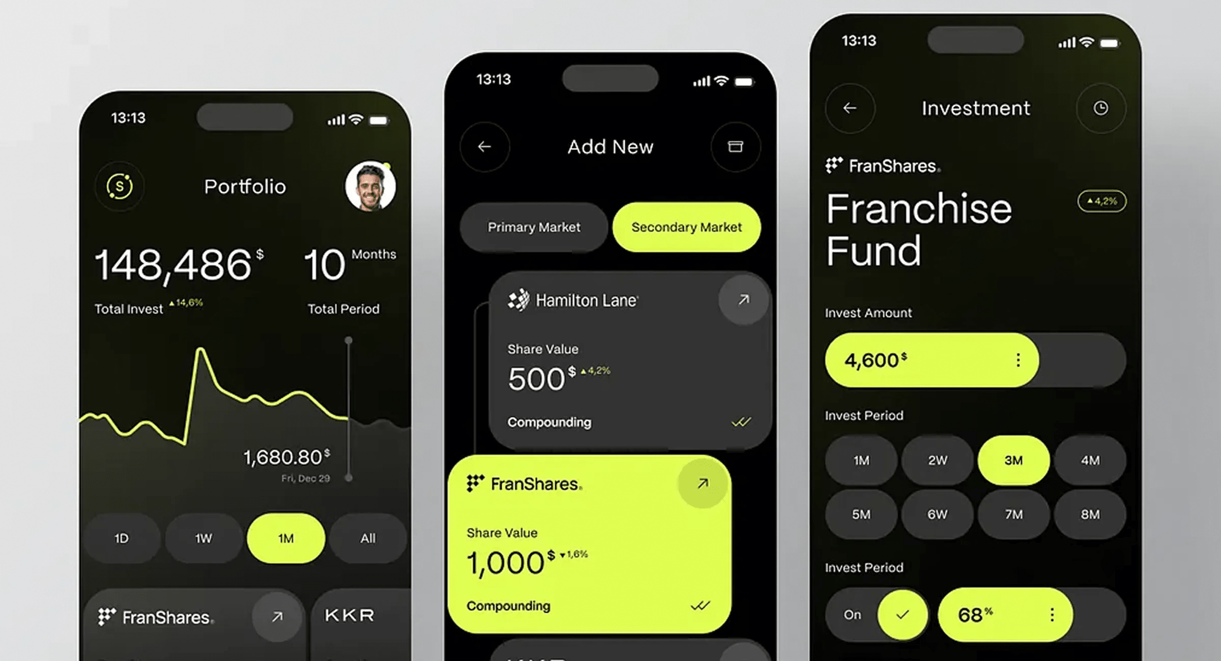 Securitize Mobile App - Investment Dashboard