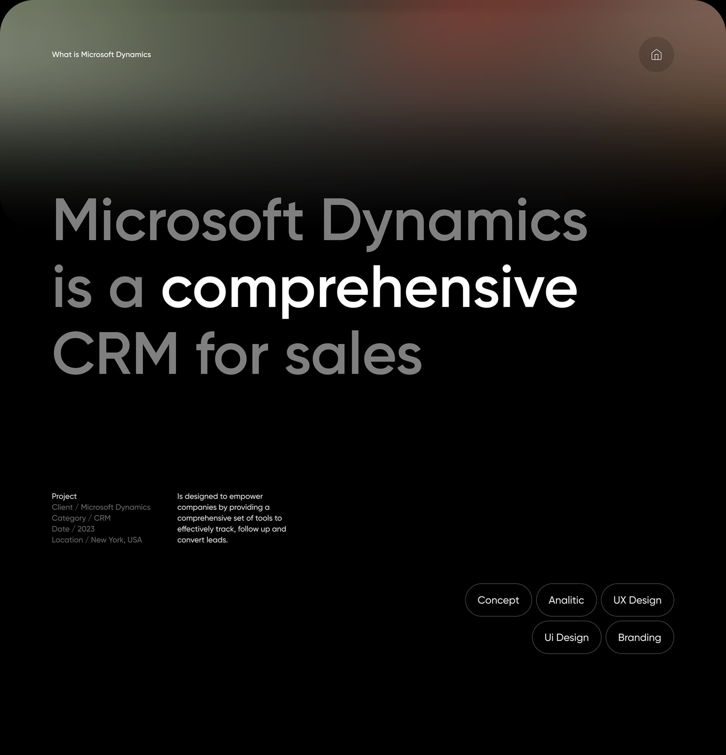 CRM Developer | UX & UI Design