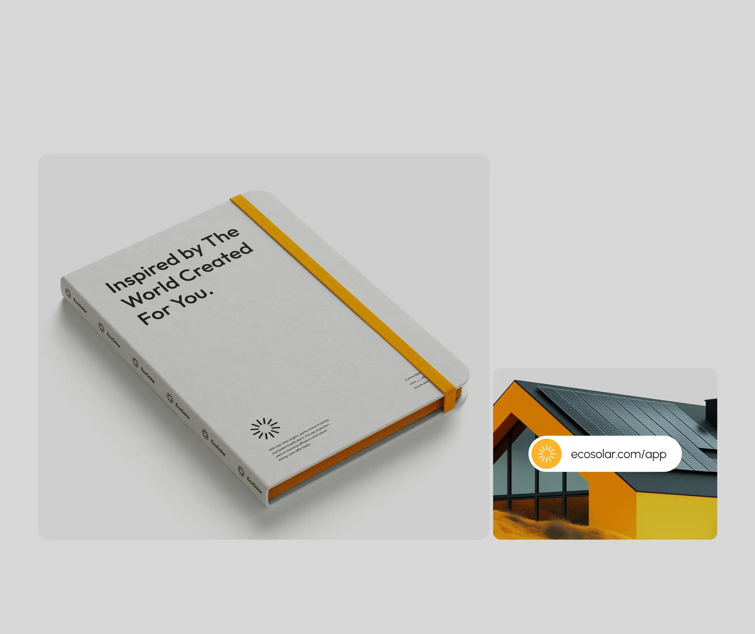 Design mockup of a renewable energy data report styled as a publication.