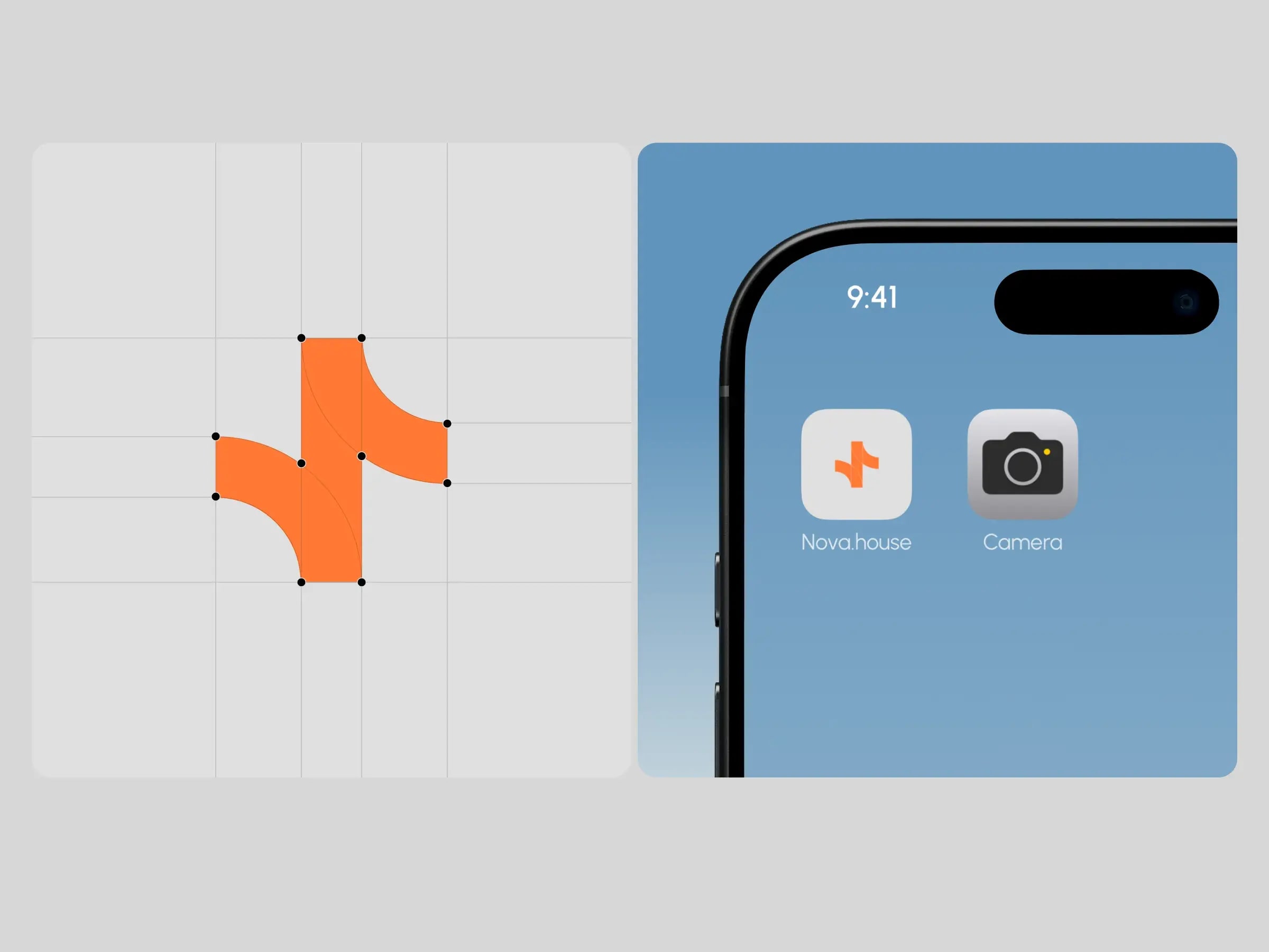 Screenshot of the Nova.house real estate app interface on a smartphone.