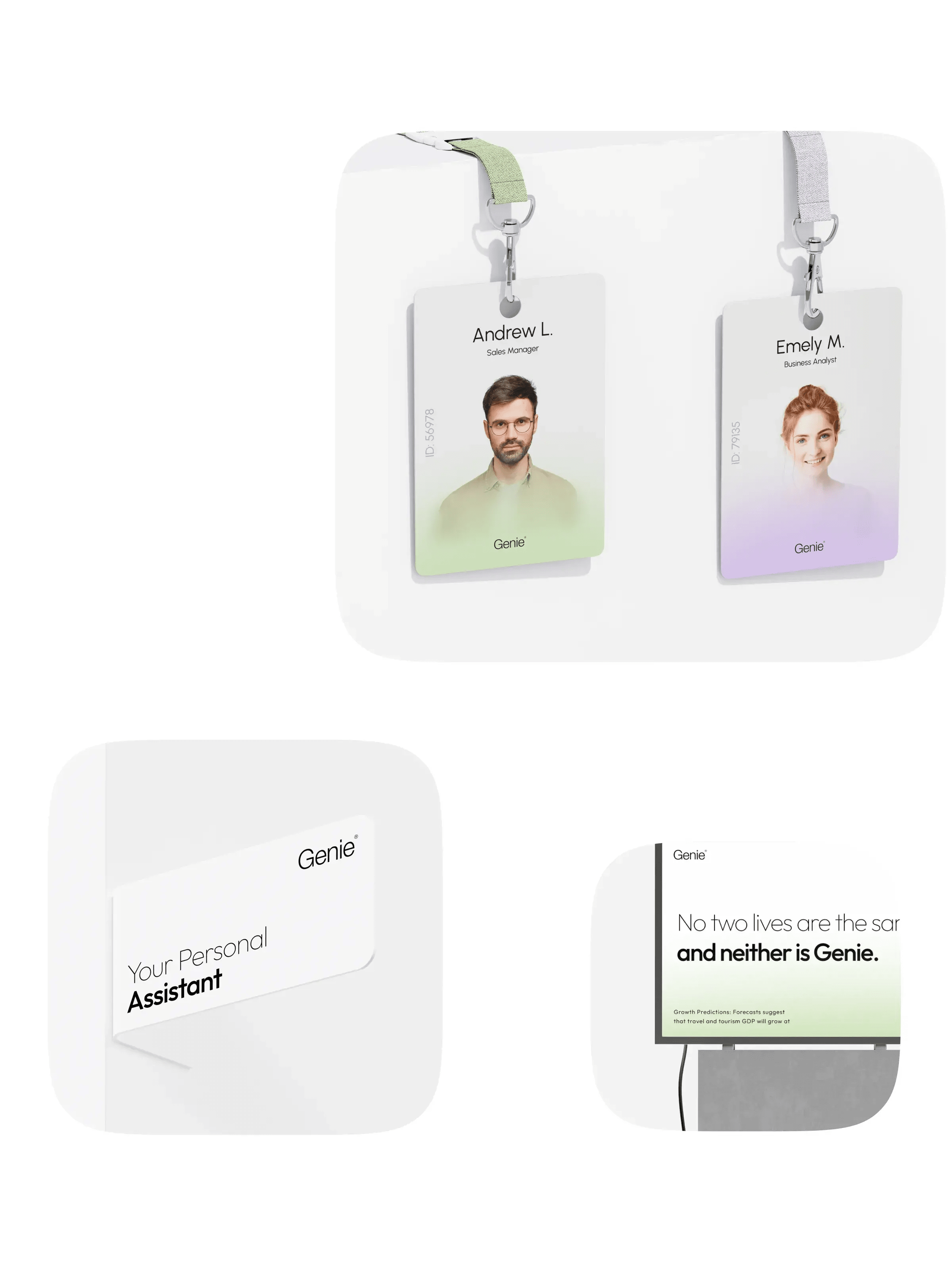 UX/UI design and user interaction concept for the Genie AI chatbot mobile app.