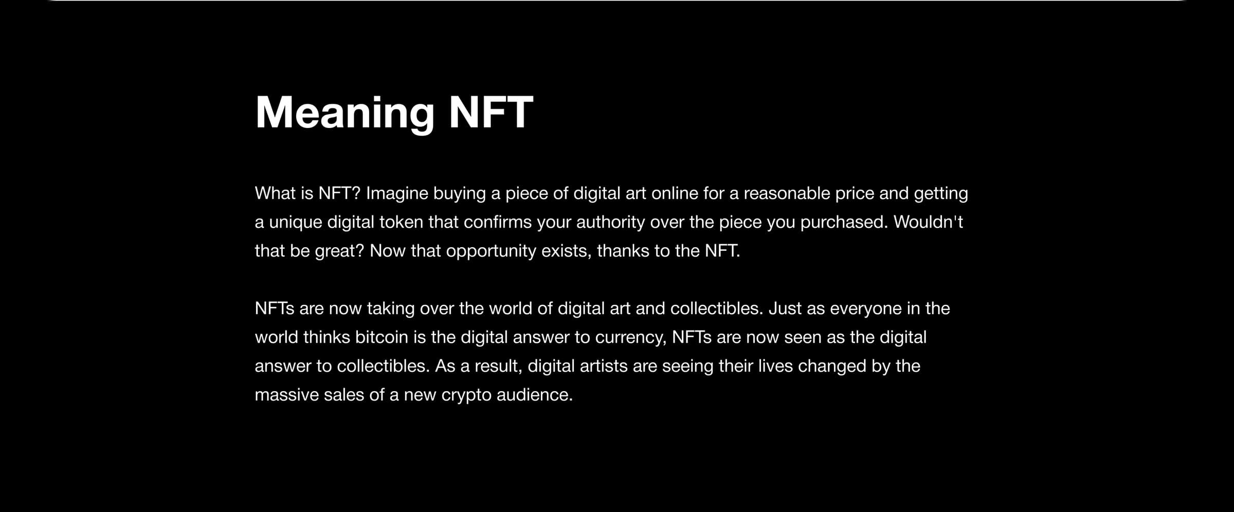 NFT Collection Mobile App | UX & UI Design