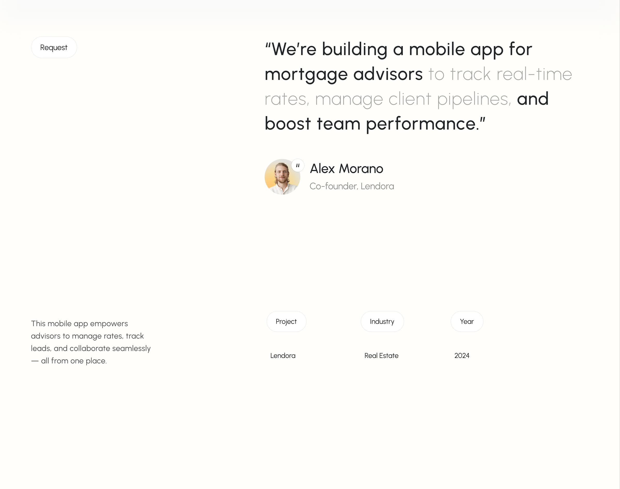 Proptech Developers | UX & UI Design - Lendora CRM - SaaS & UX UI Design