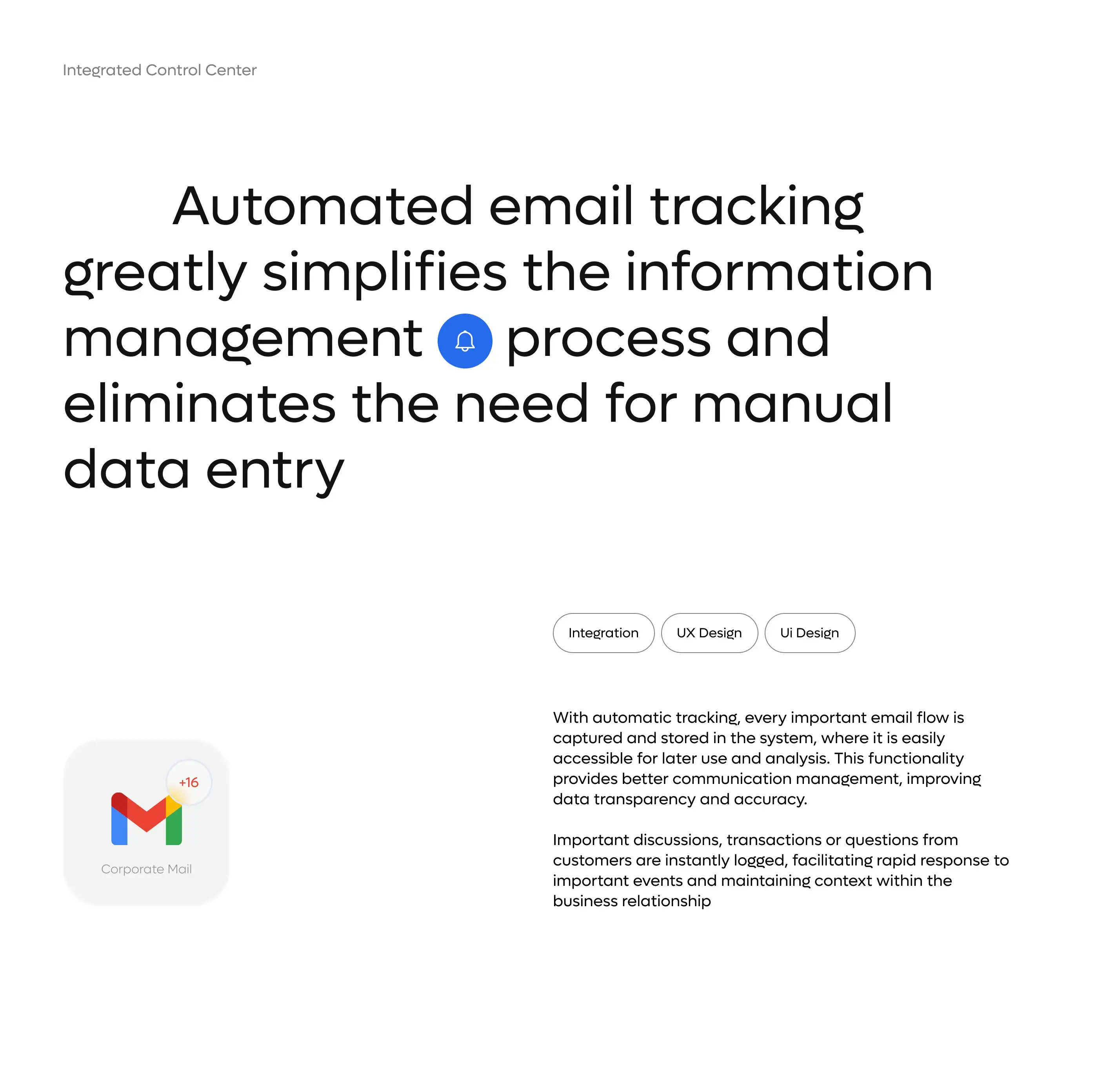 UI screenshot of a CRM SaaS showing email tracking details.