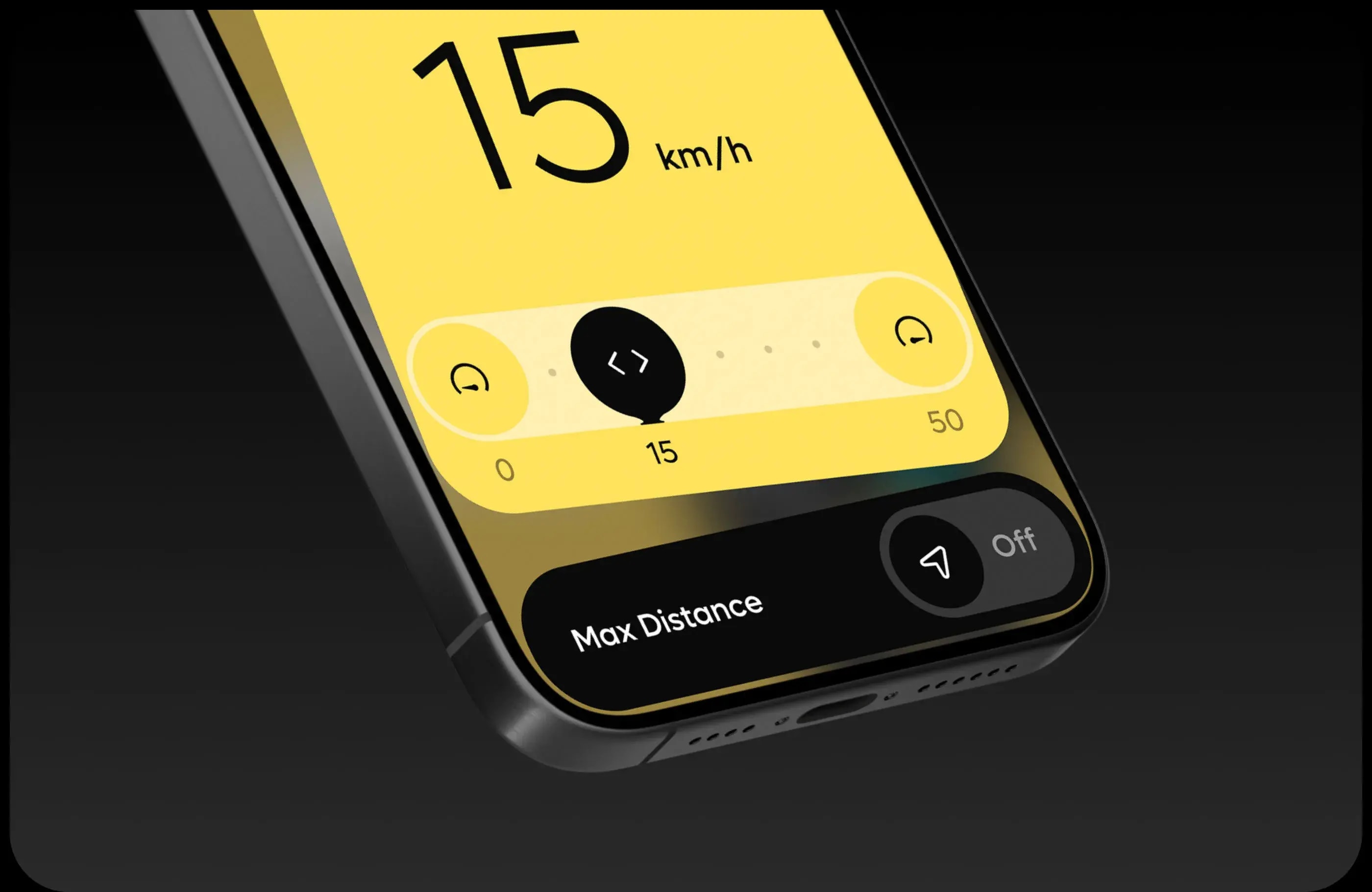 Kinderkraft GOSWIFT mobile app interface showing "Betty\'s Bike Yellow" and 86%.