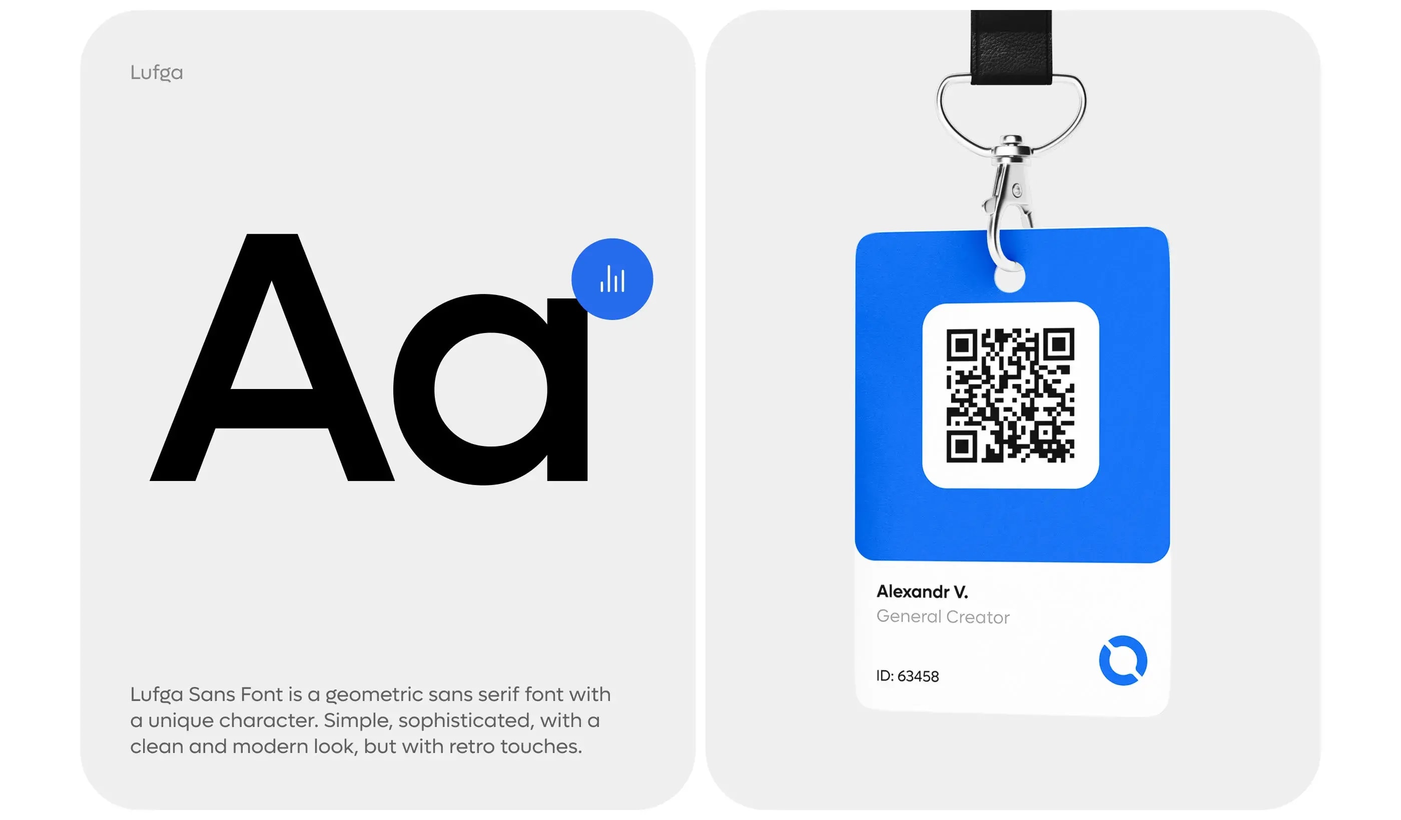 Graphic design for the CRM application UI featuring a 2D barcode symbol.