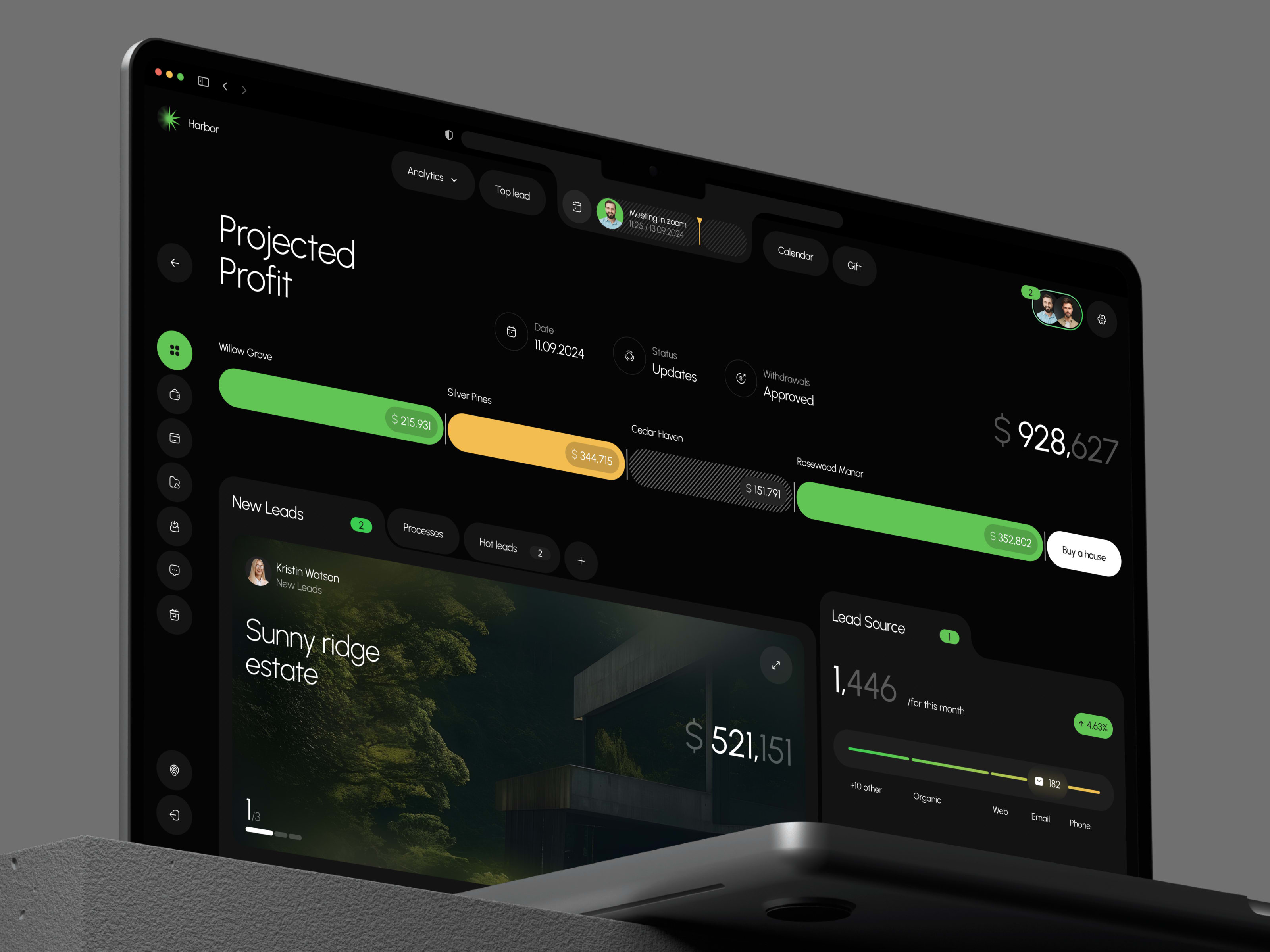 Homiva - Real Estate Web Dashboard