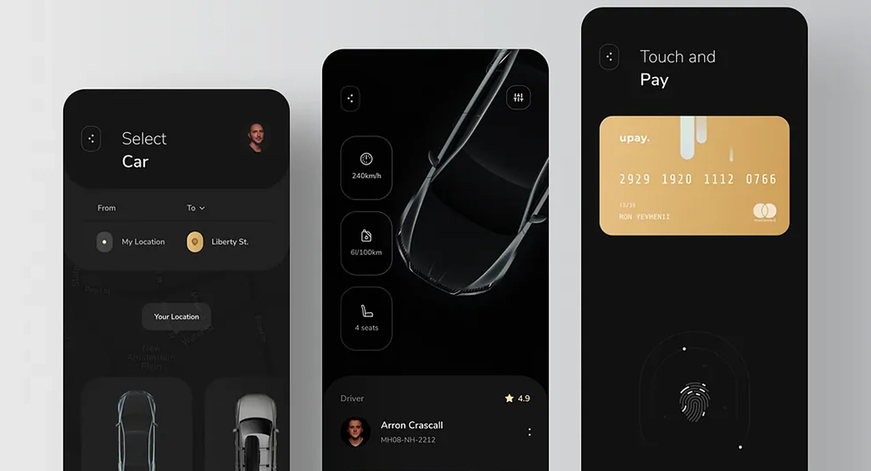 The Application for calling of Premium Cars