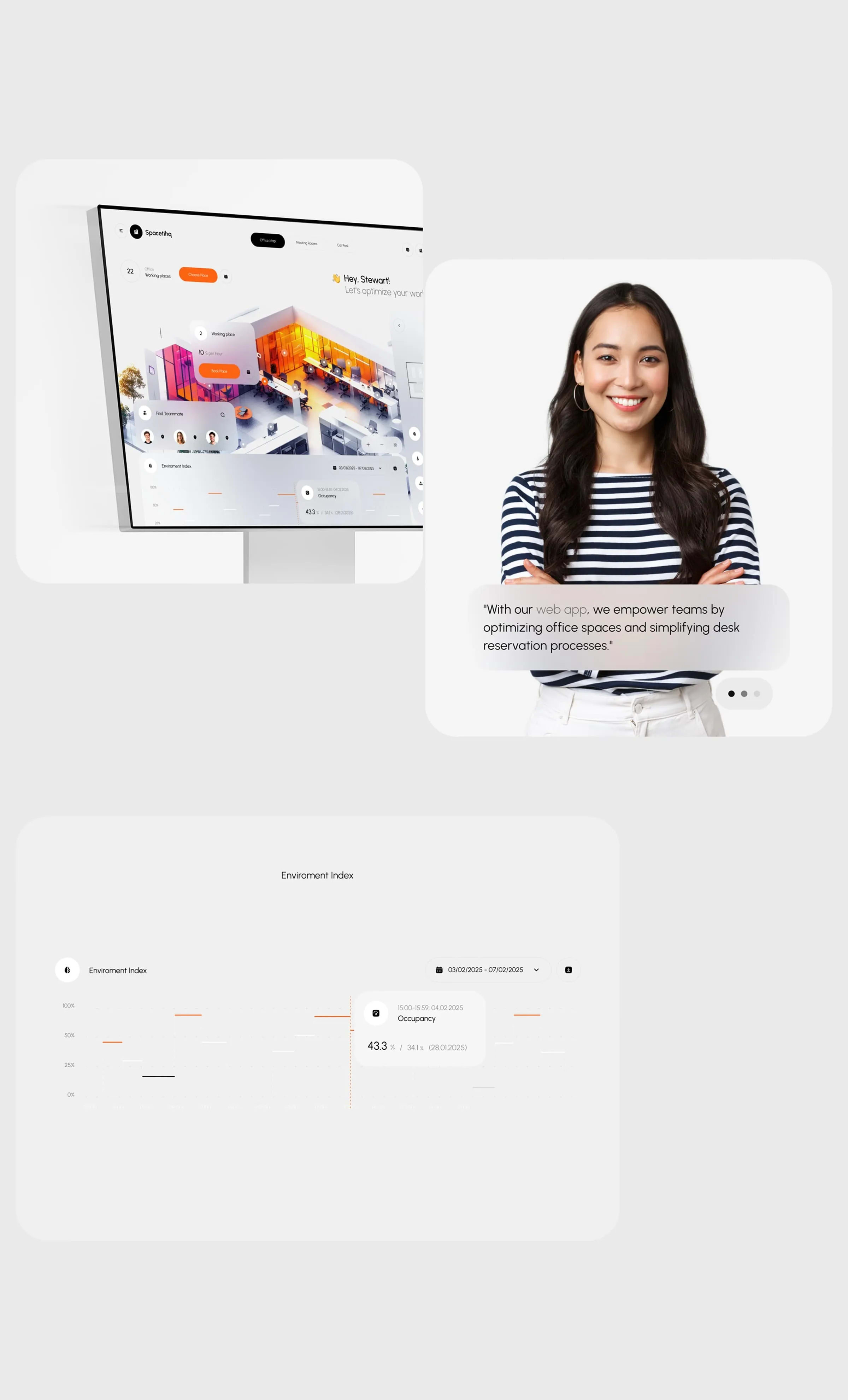 Spacetihq - Workplace Optimization SaaS & UX UI Design - media item