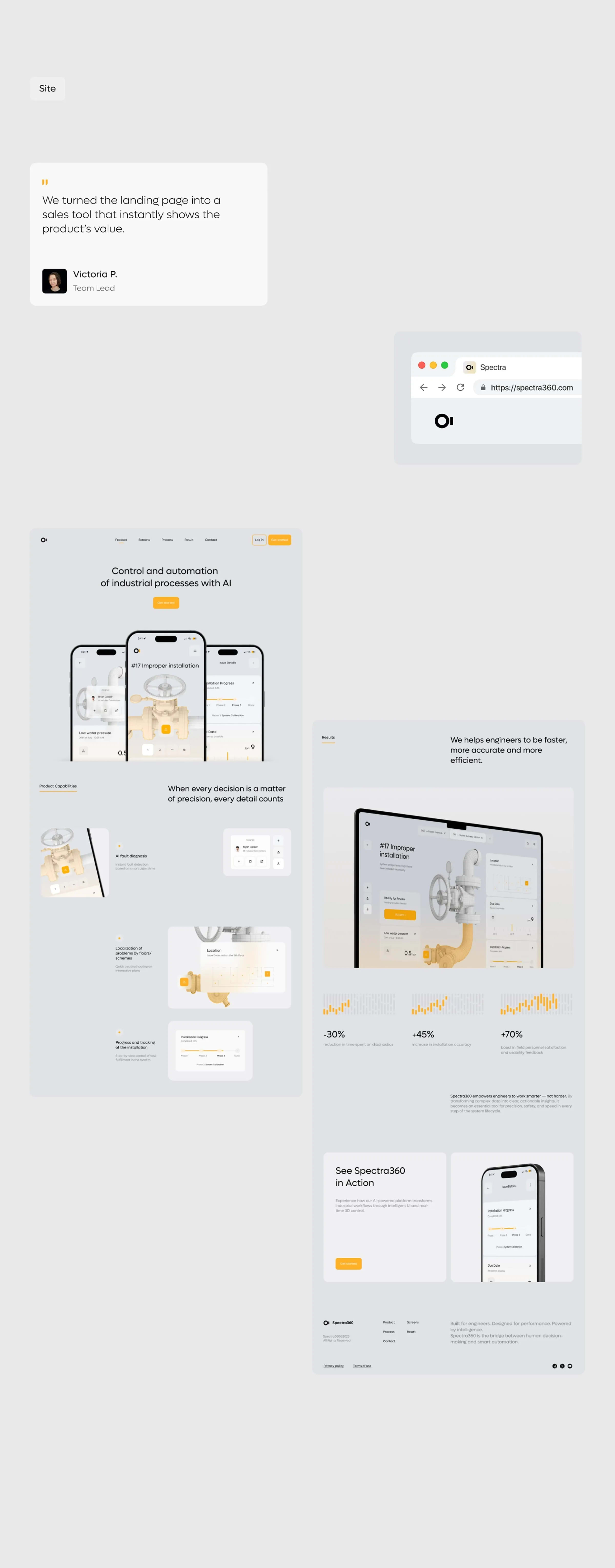 Spectra360 - Saas & UX UI Design - media item