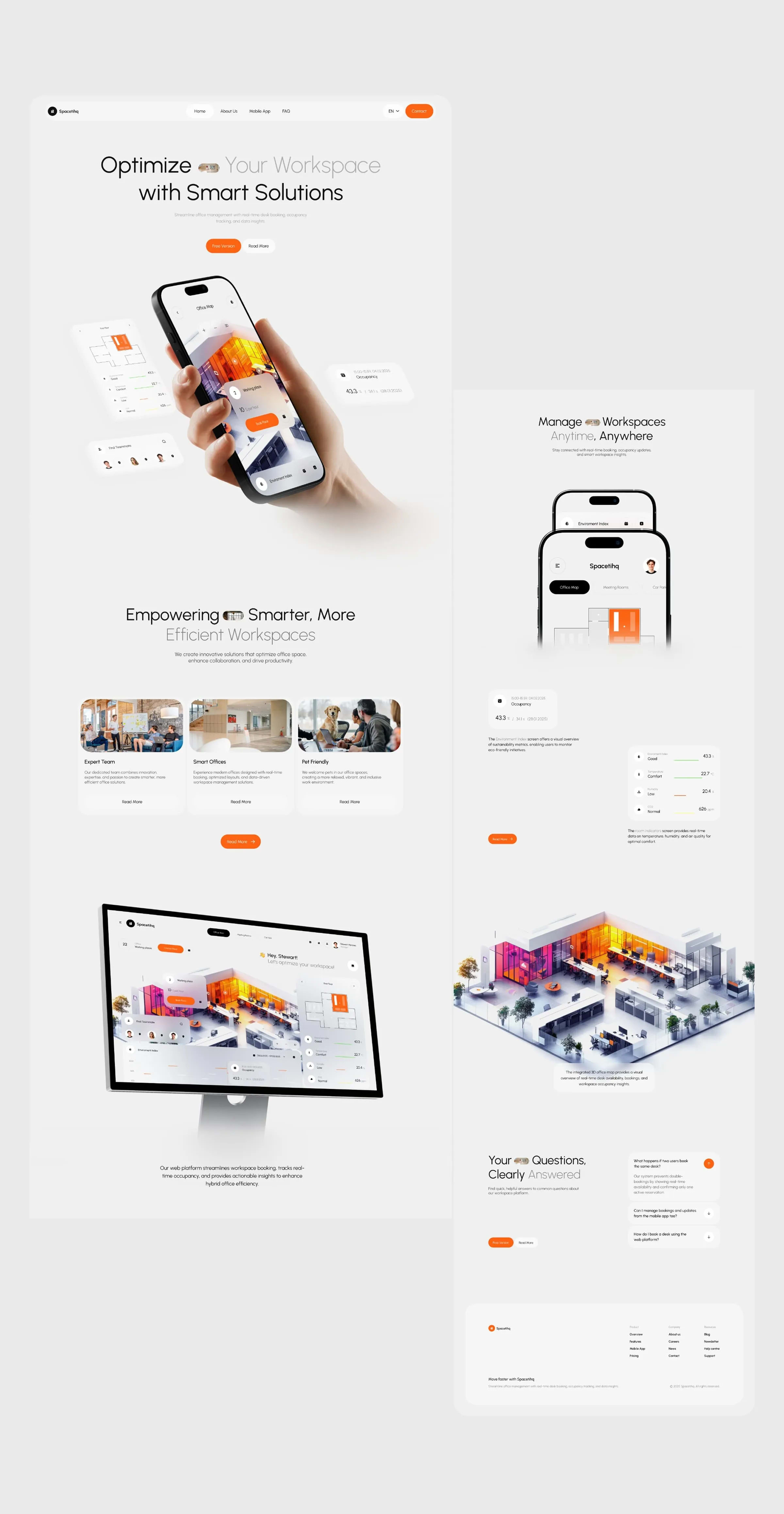 Spacetihq - Workplace Optimization SaaS & UX UI Design - media item