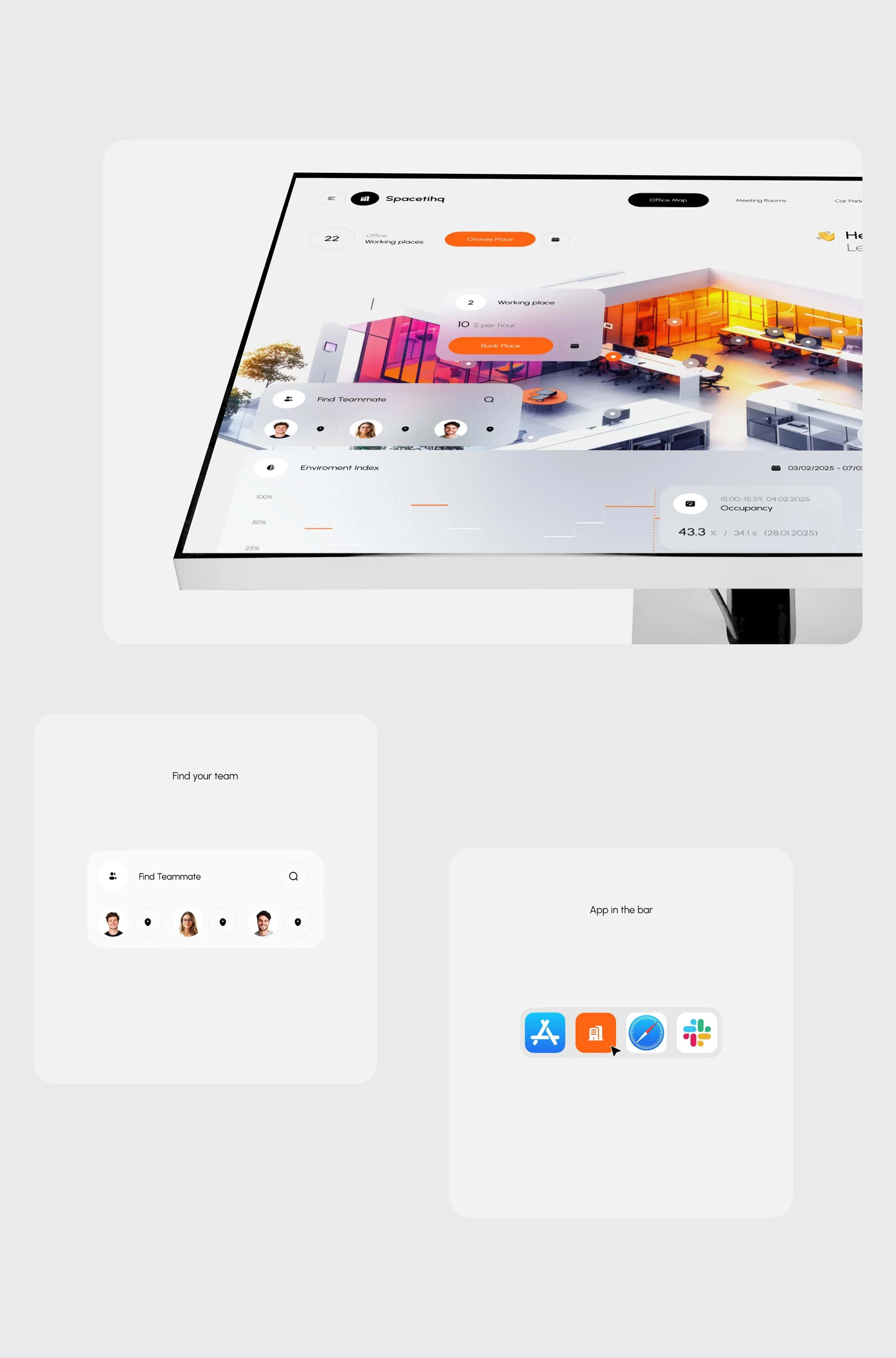 Spacetihq - Workplace Optimization SaaS & UX UI Design - media item