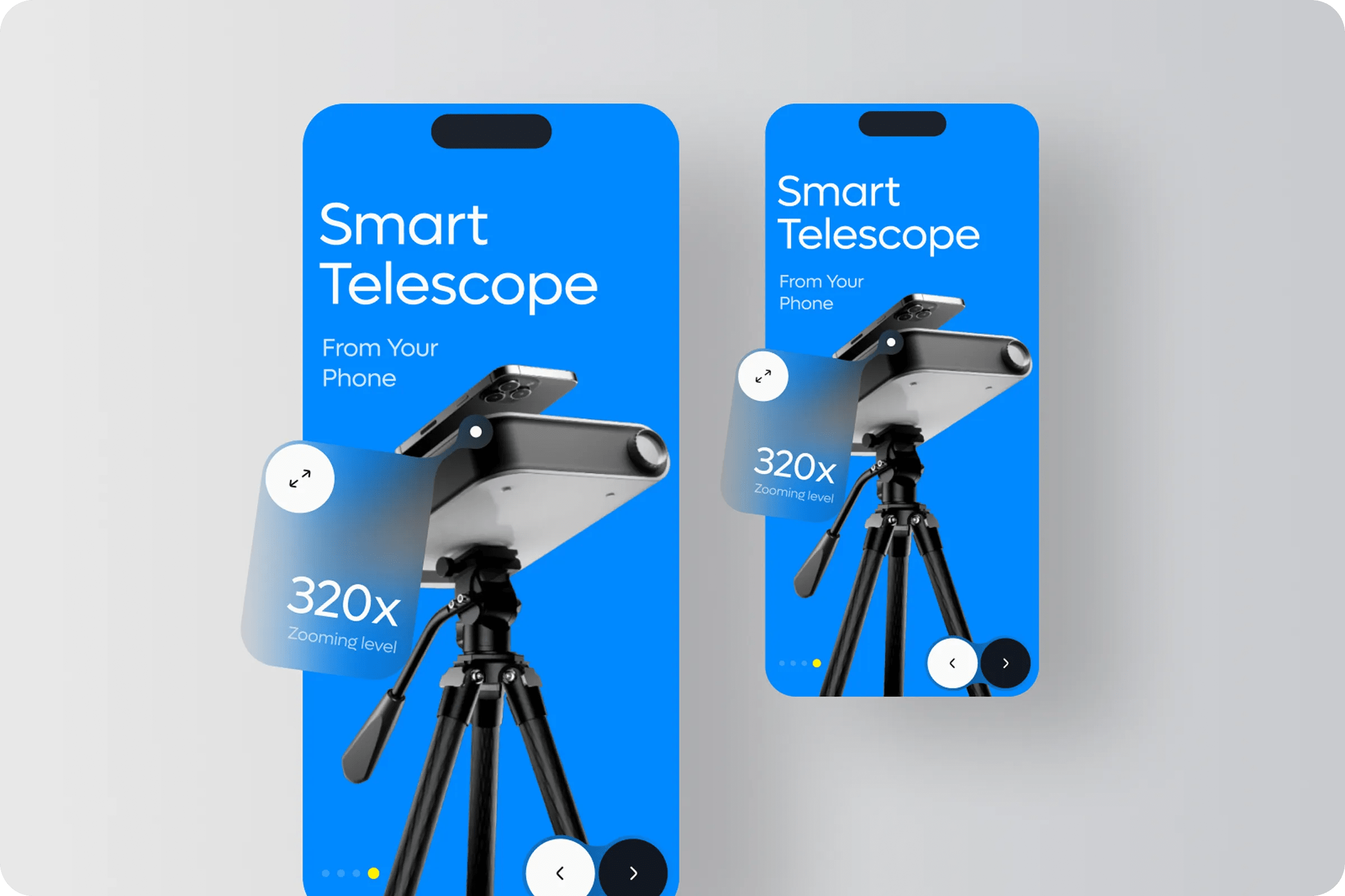 IoT Astronomy Product UI Design