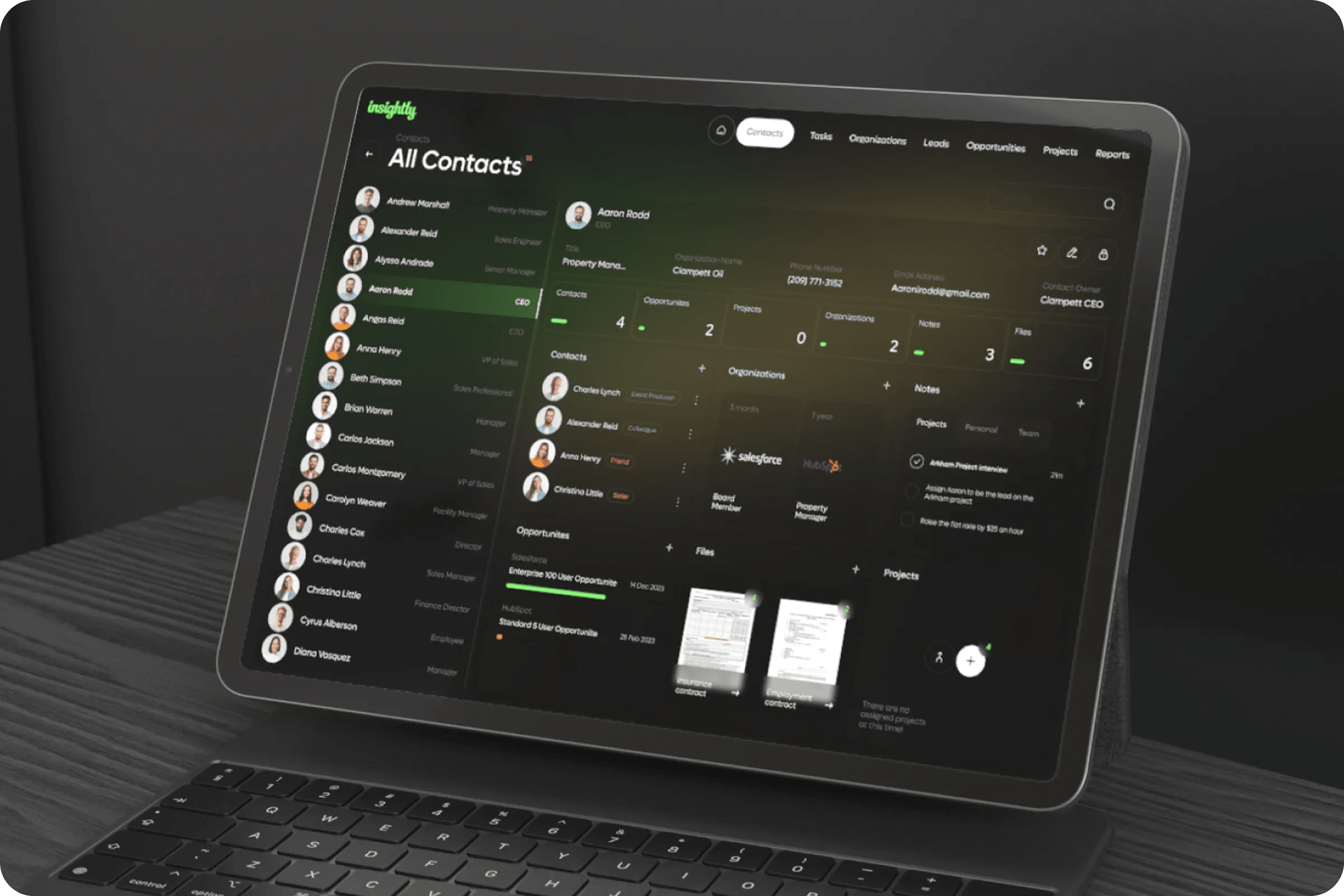 Modular CRM Dashboard UI Design