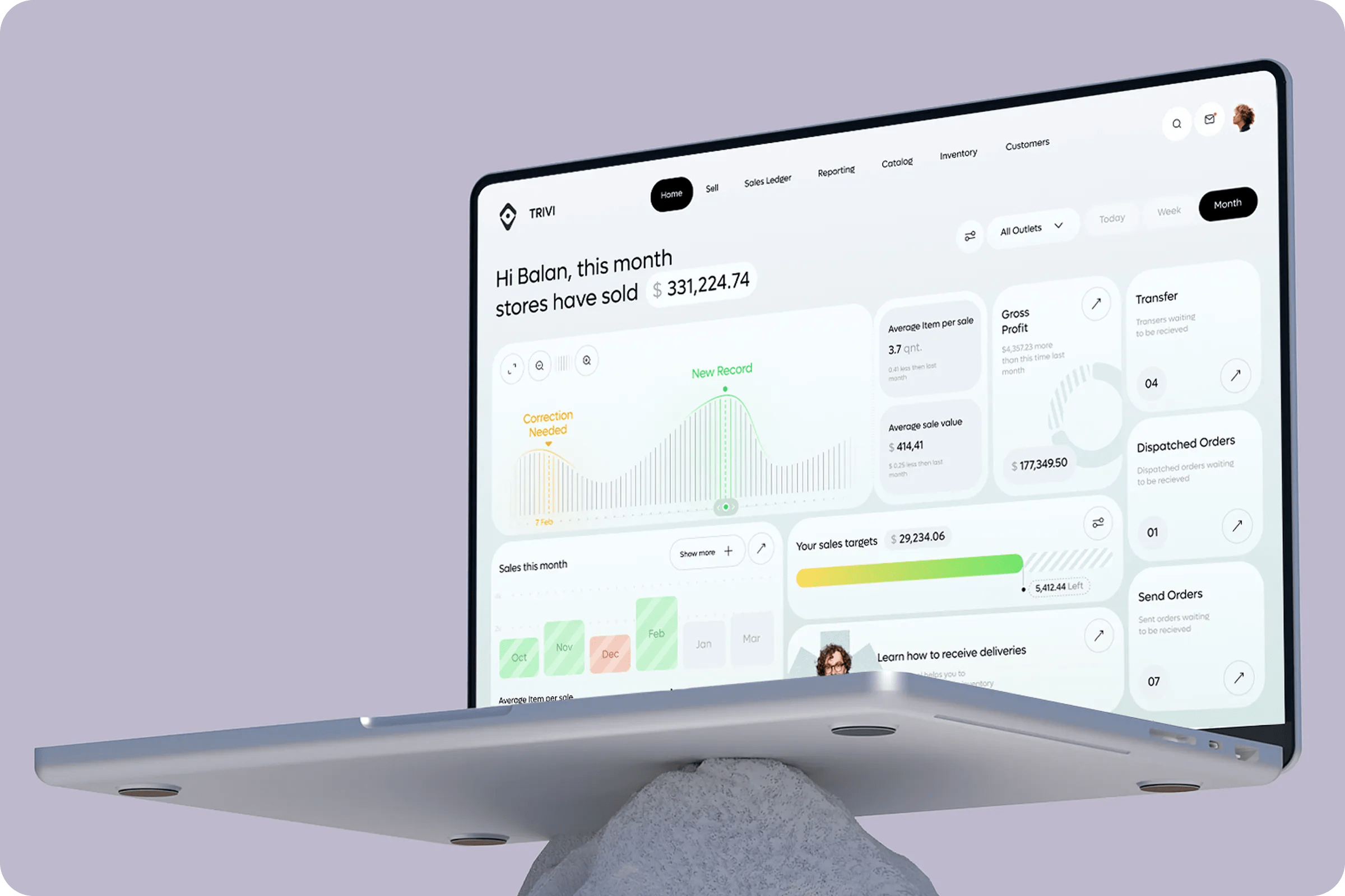 Trivi CRM - Sales Management Dashboard  & UX UI Design