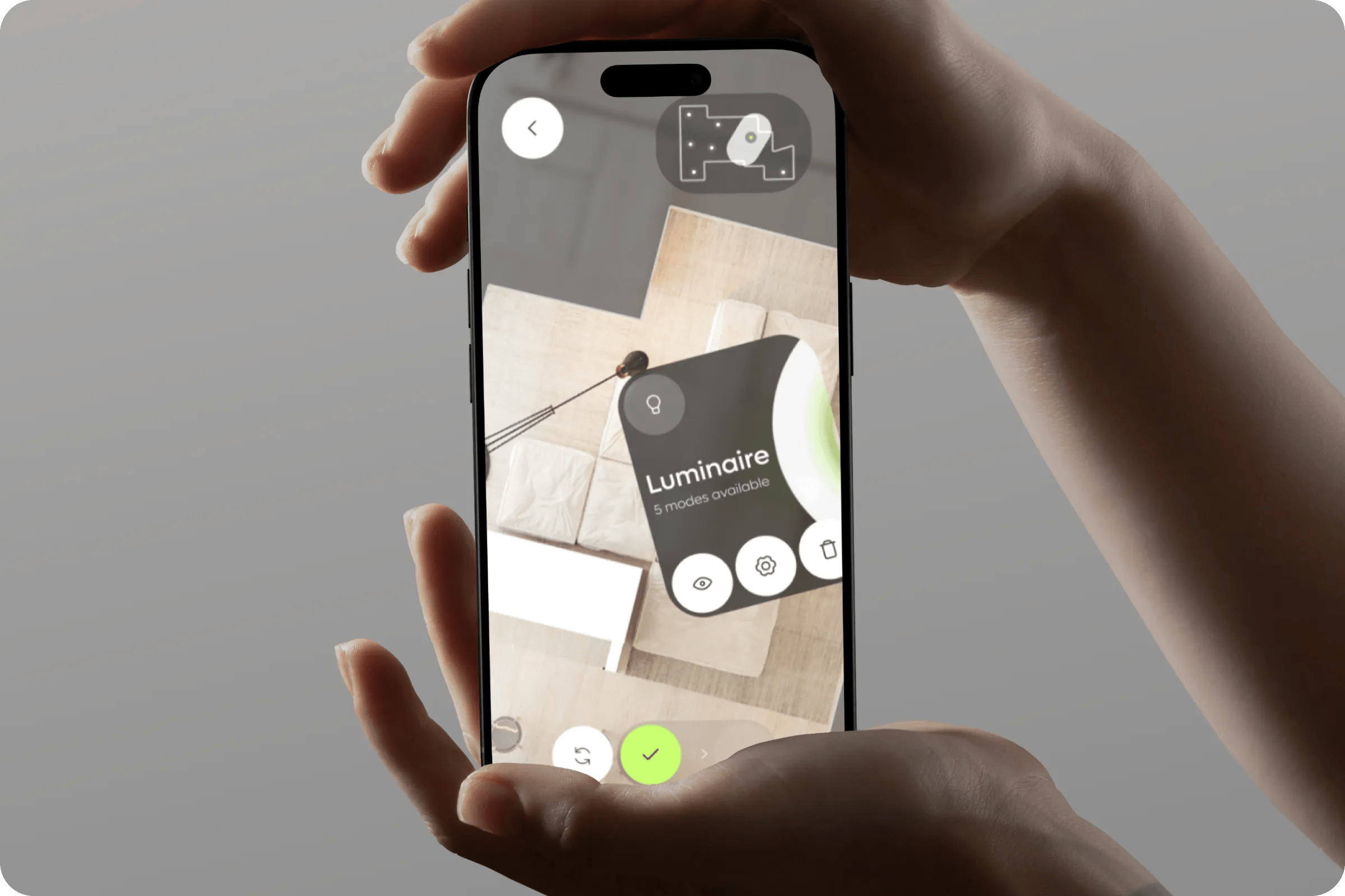 Mobile AR smart home control