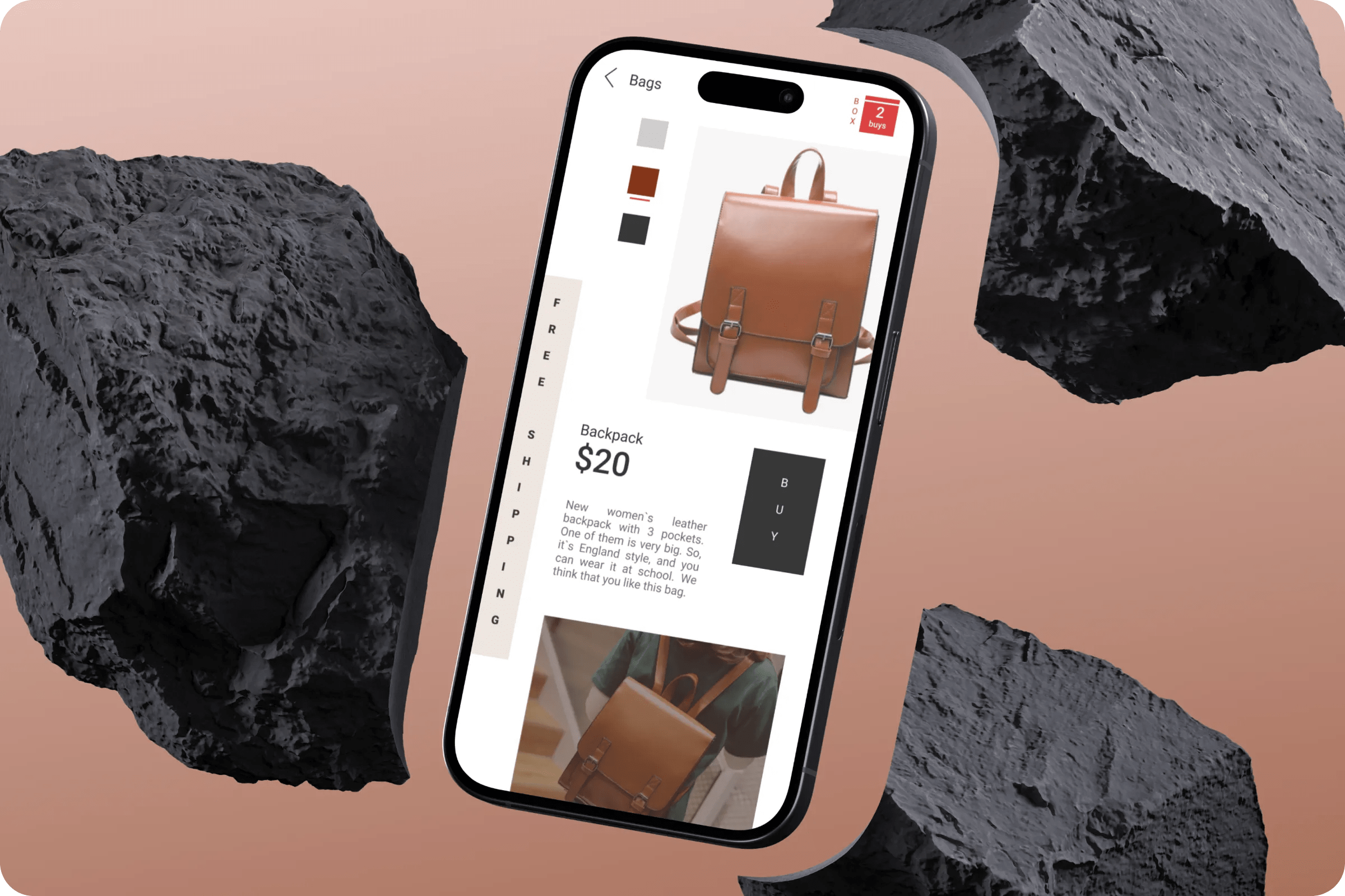 E-commerce product details screen