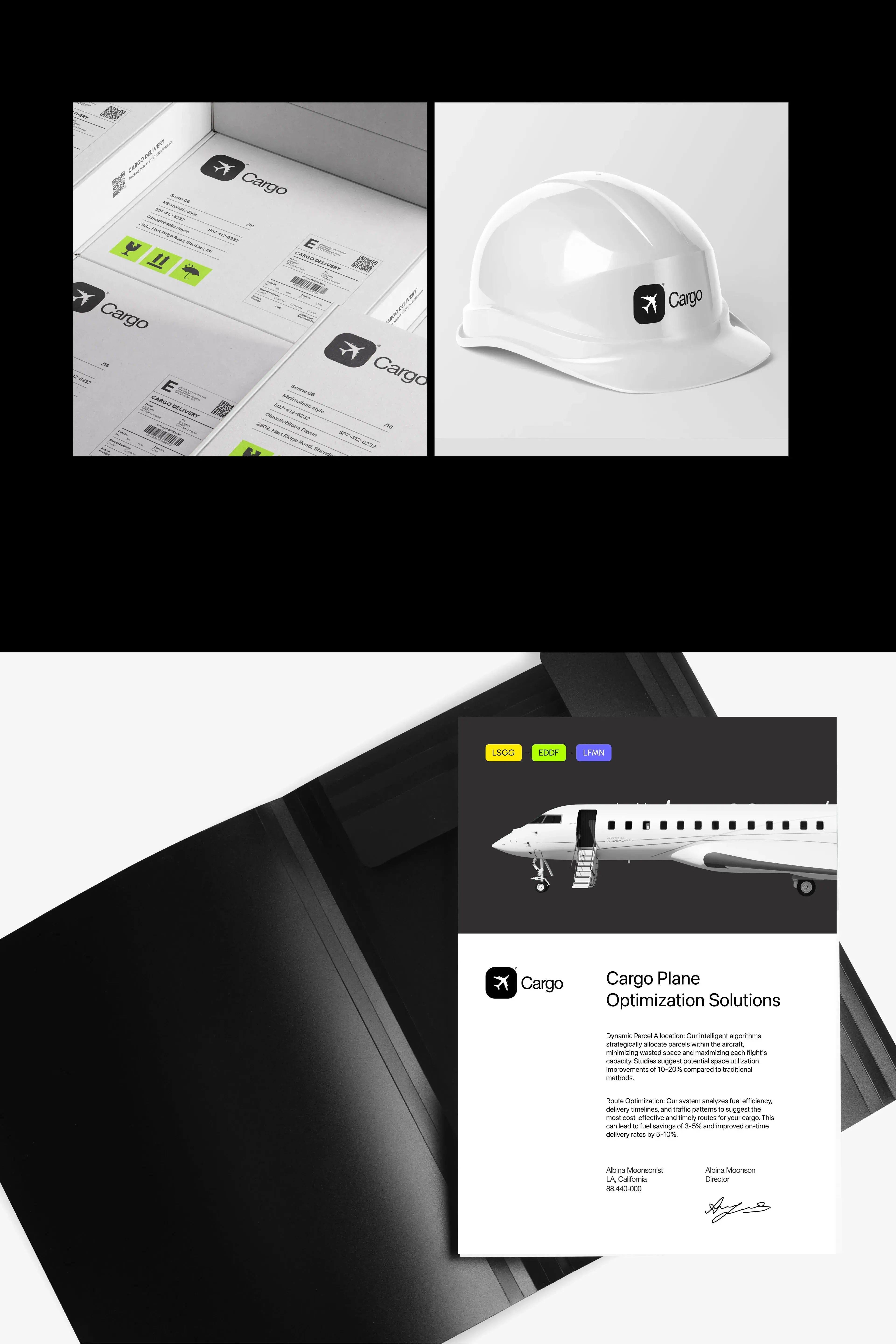 UI/UX design architecture diagram for a cargo management web application.
