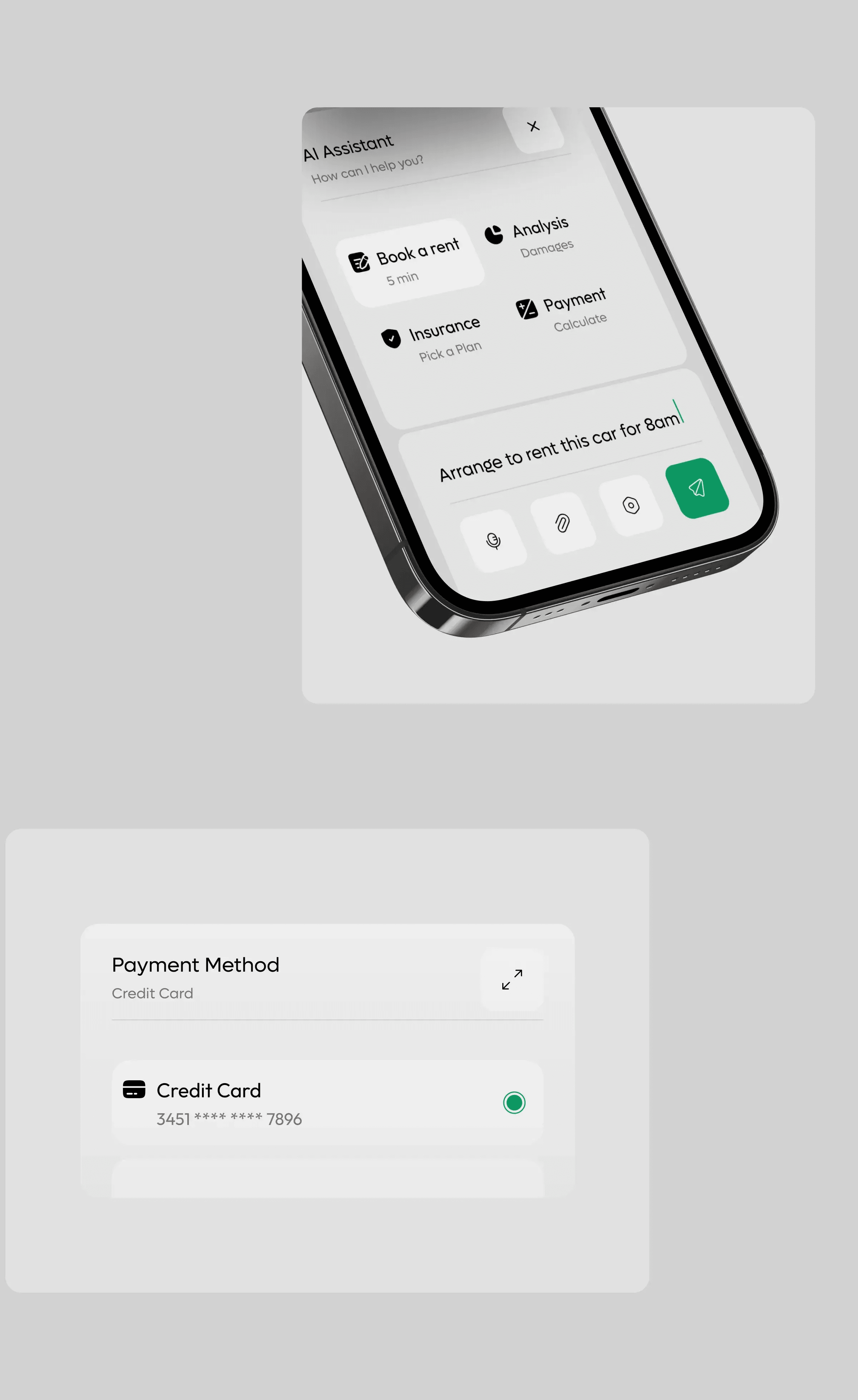 Car Rent Ai Assistant - SaaS UI UX Design - media item