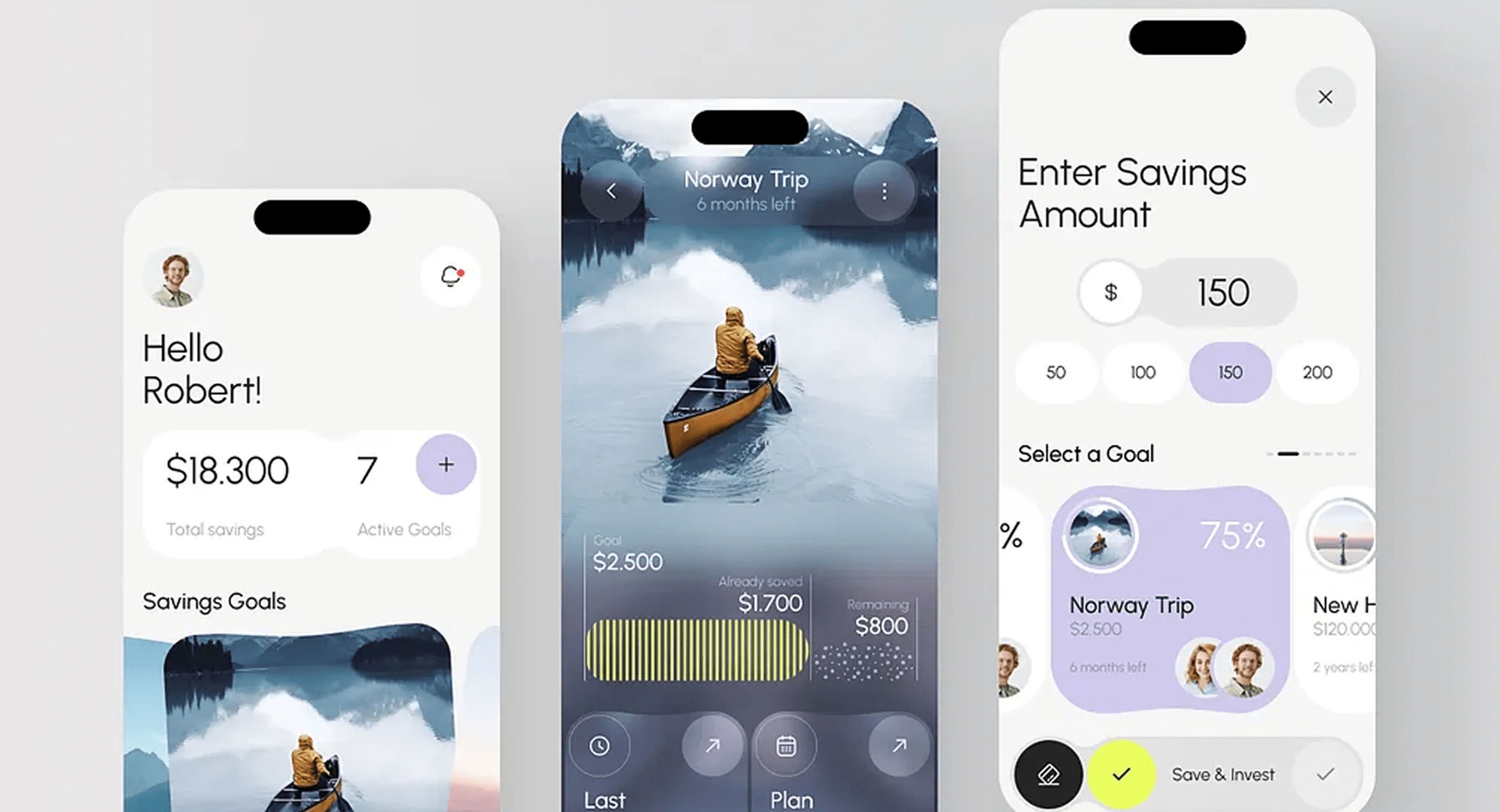 SavingPro Mobile App - Savings SaaS Dashboard