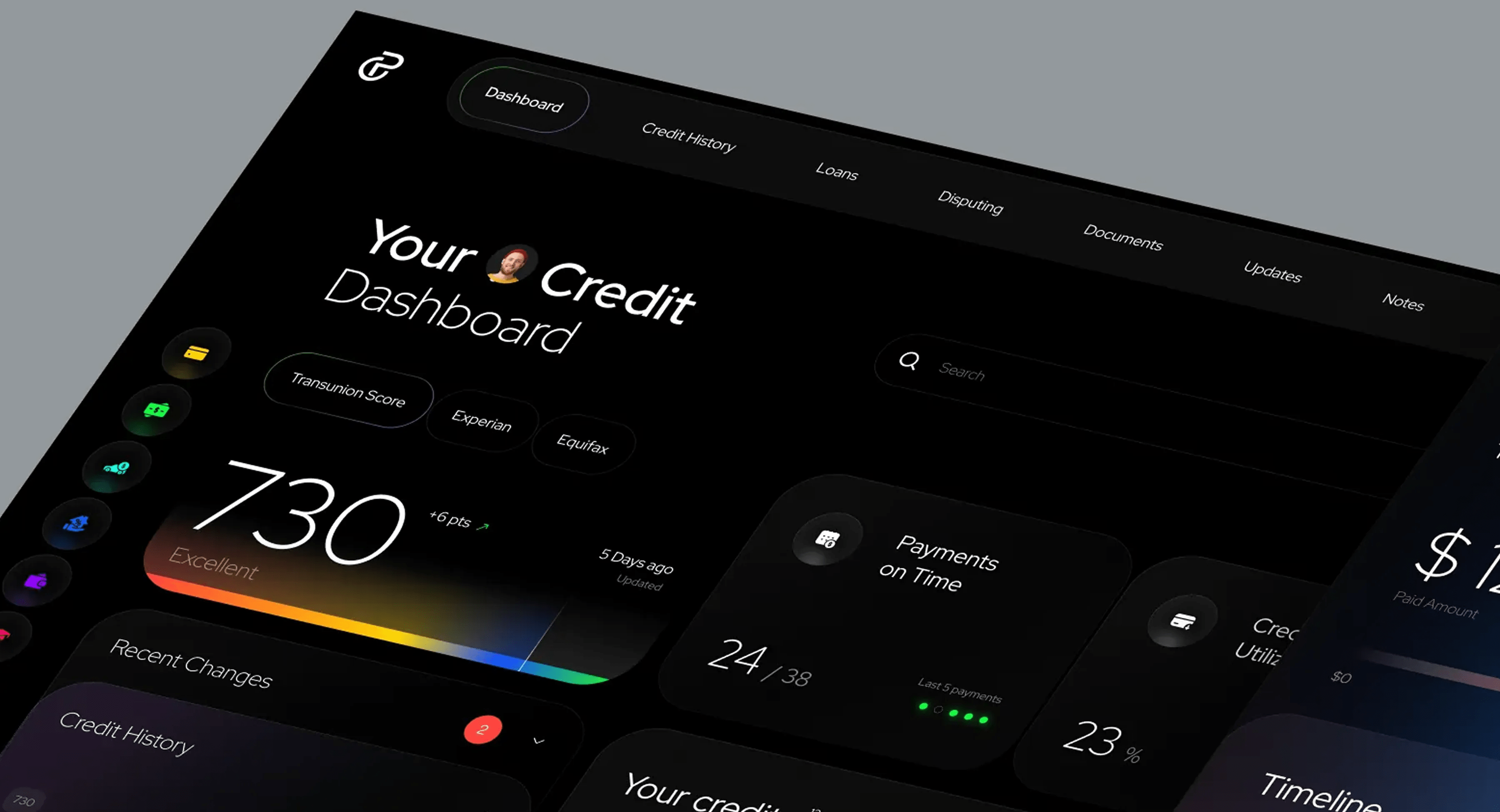 Credit Pros App - Credit Score Dashboard