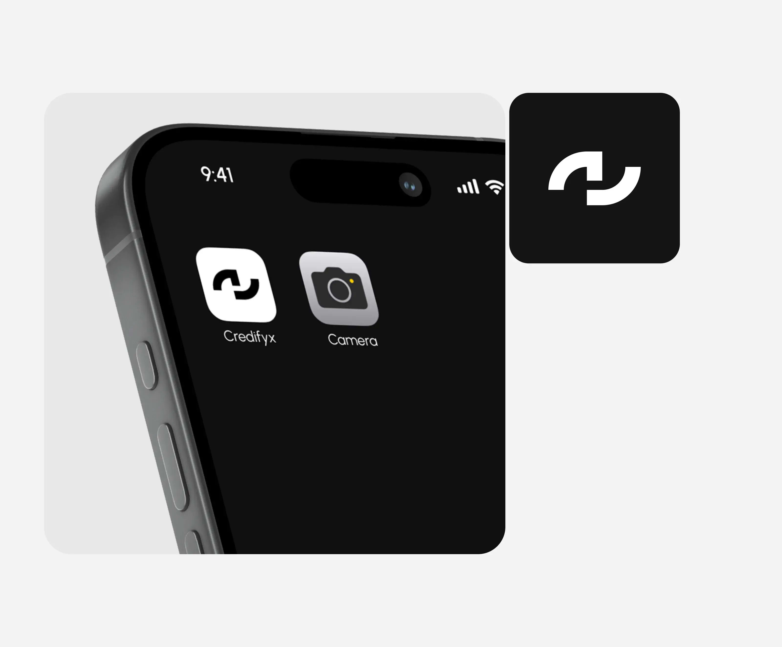 Screenshot of the Credifyx mobile app interface with 'Credifyx Camera'.
