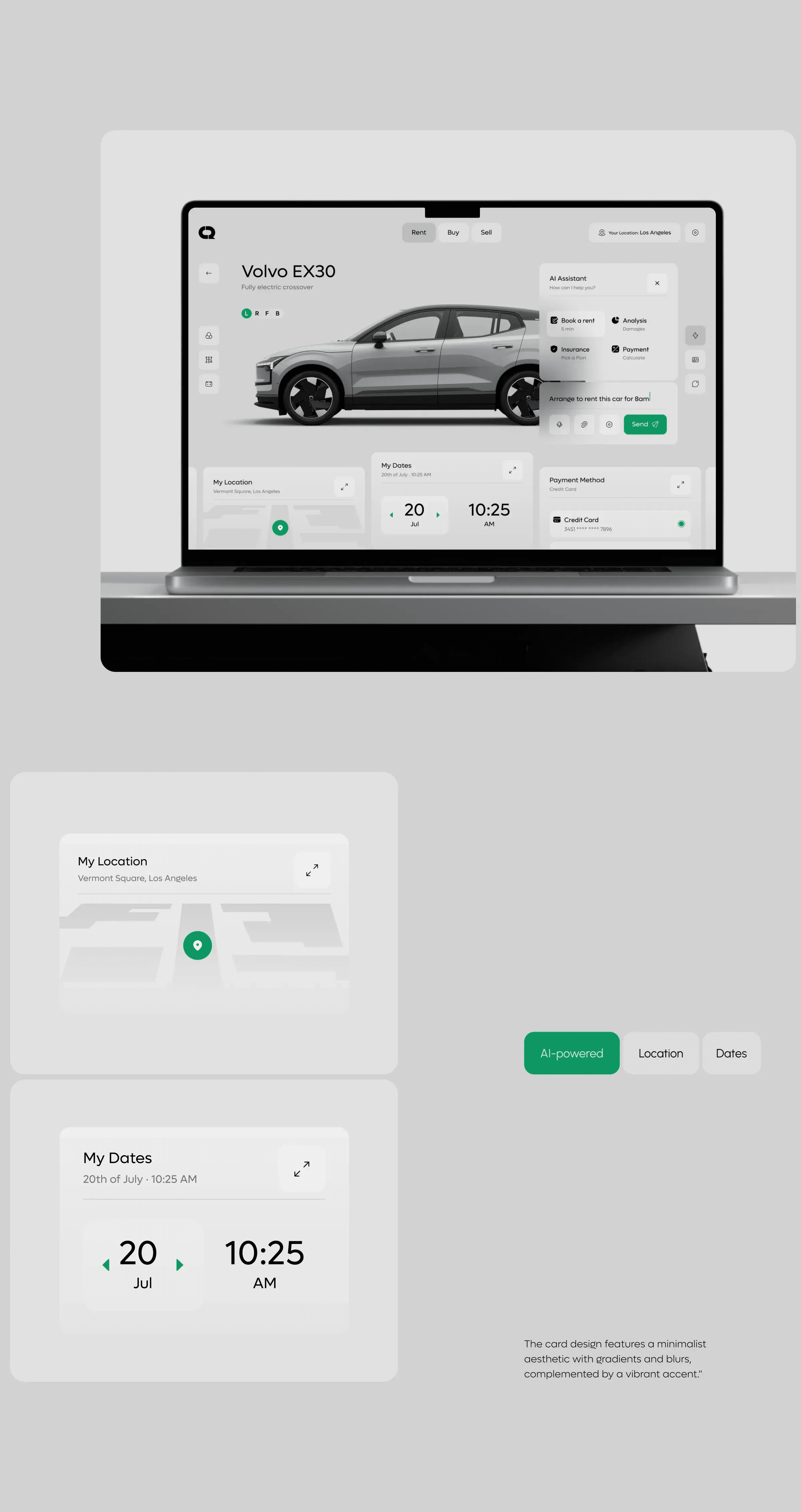 Car Rent Ai Assistant - SaaS UI UX Design - media item