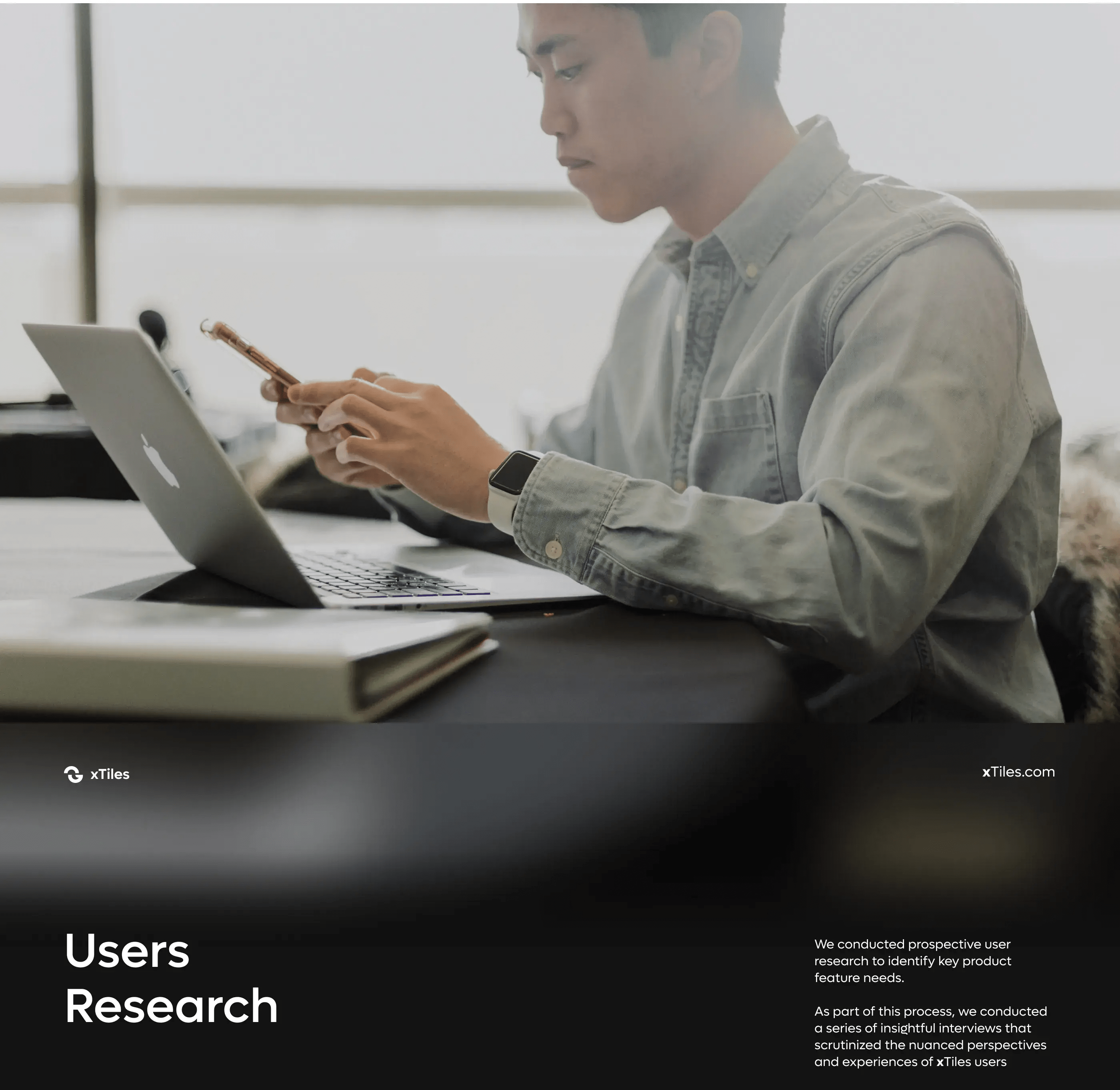 Professional using a laptop to interact with the CRM software.