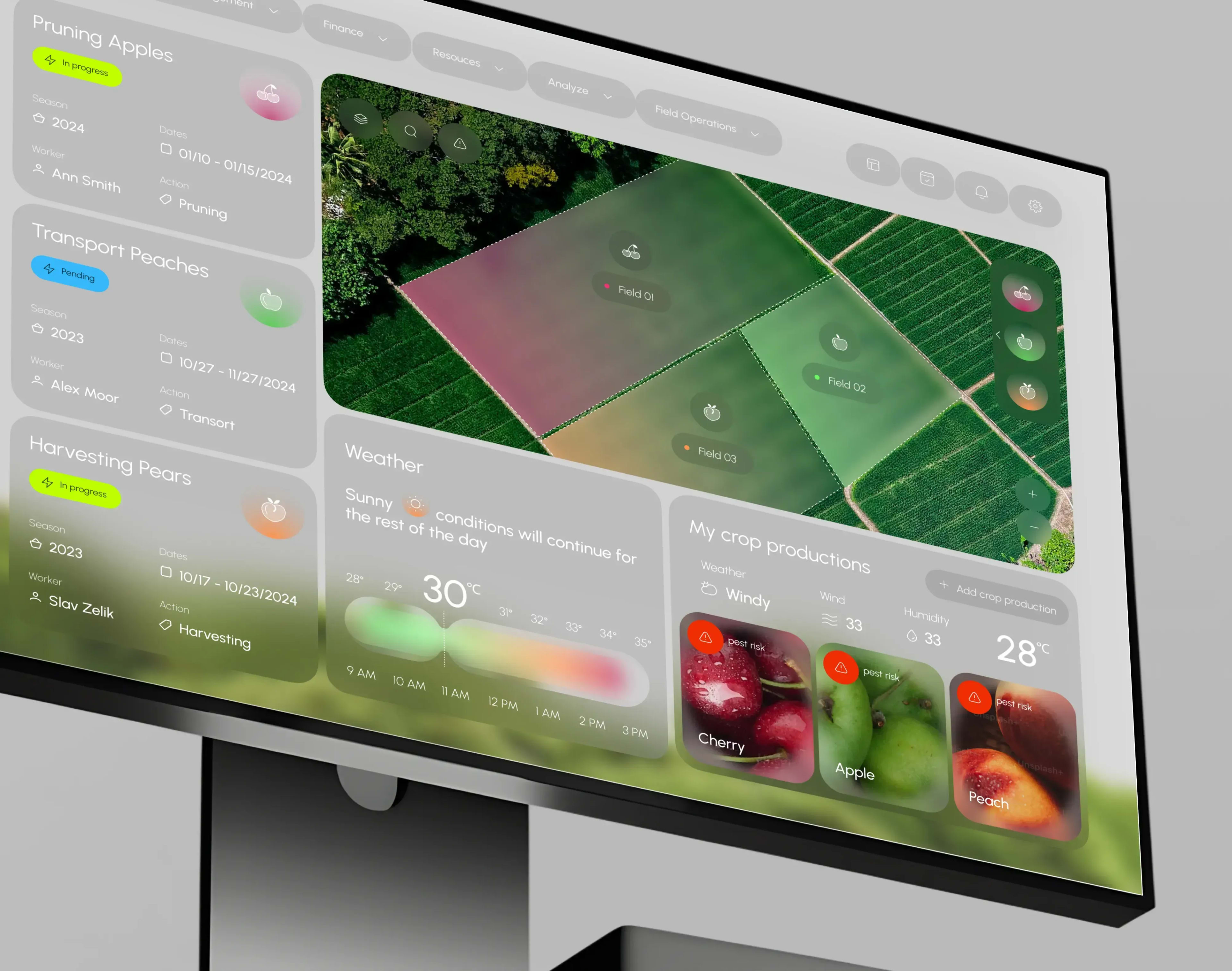 AgridFlow - Farming SaaS & UX UI Design