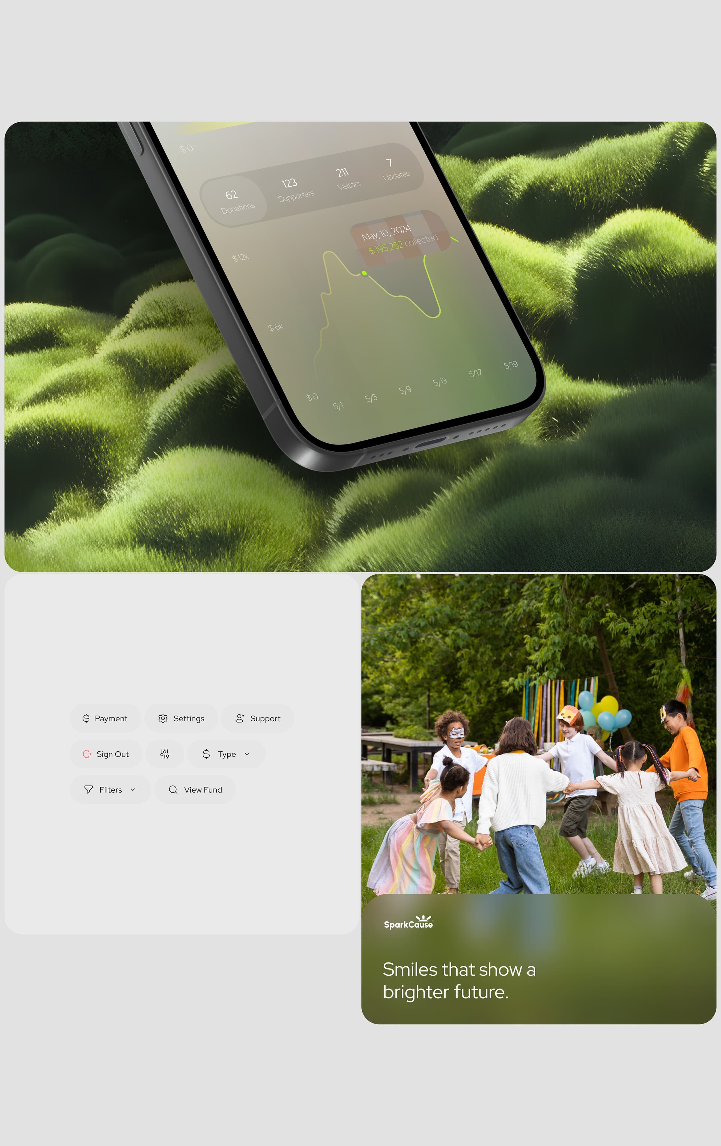 SparkCause - Fundraising SaaS & UX UI Design - media item