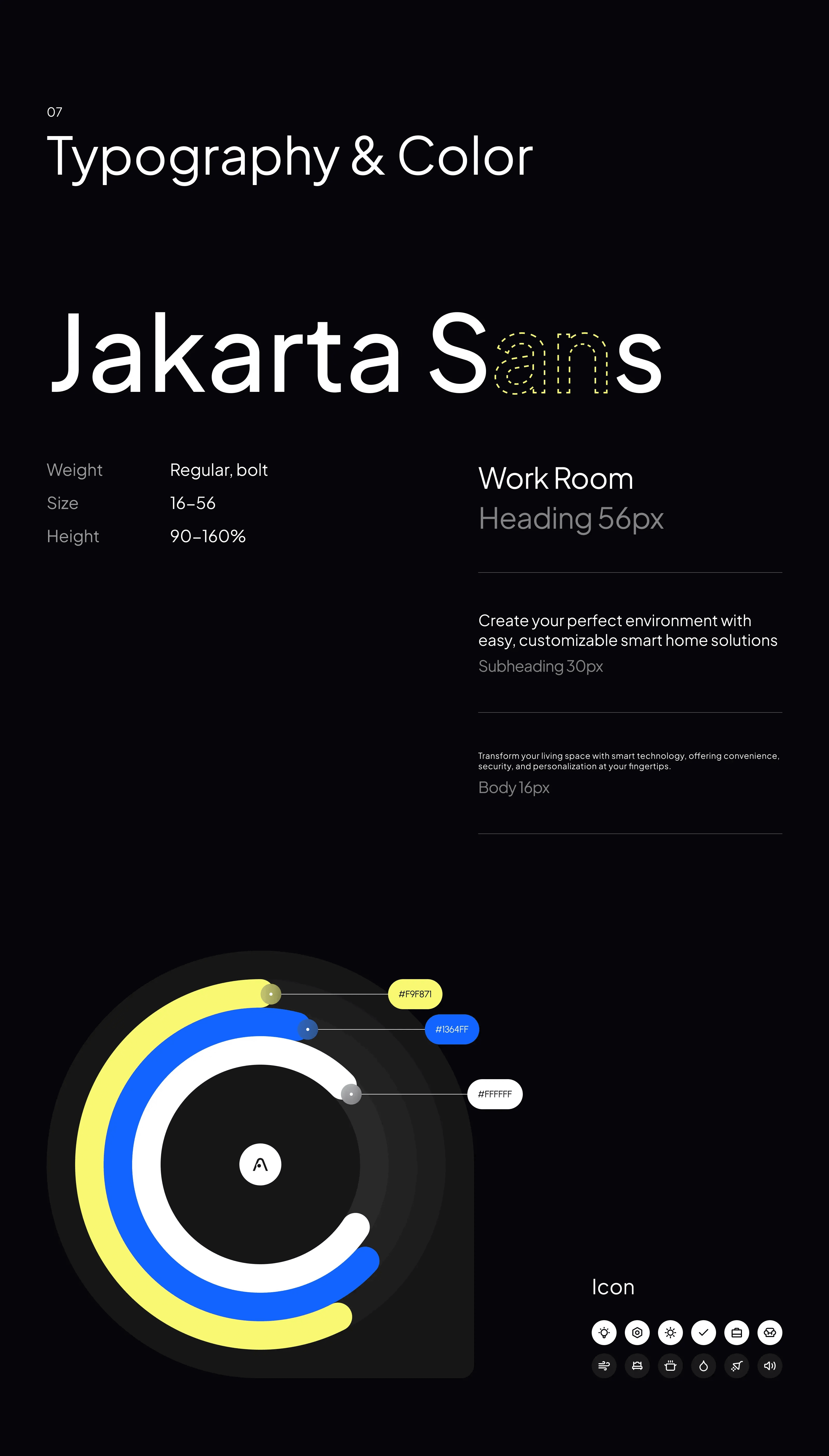 Screenshot of the Aqara smart home mobile app UI, highlighting design elements in a night theme.