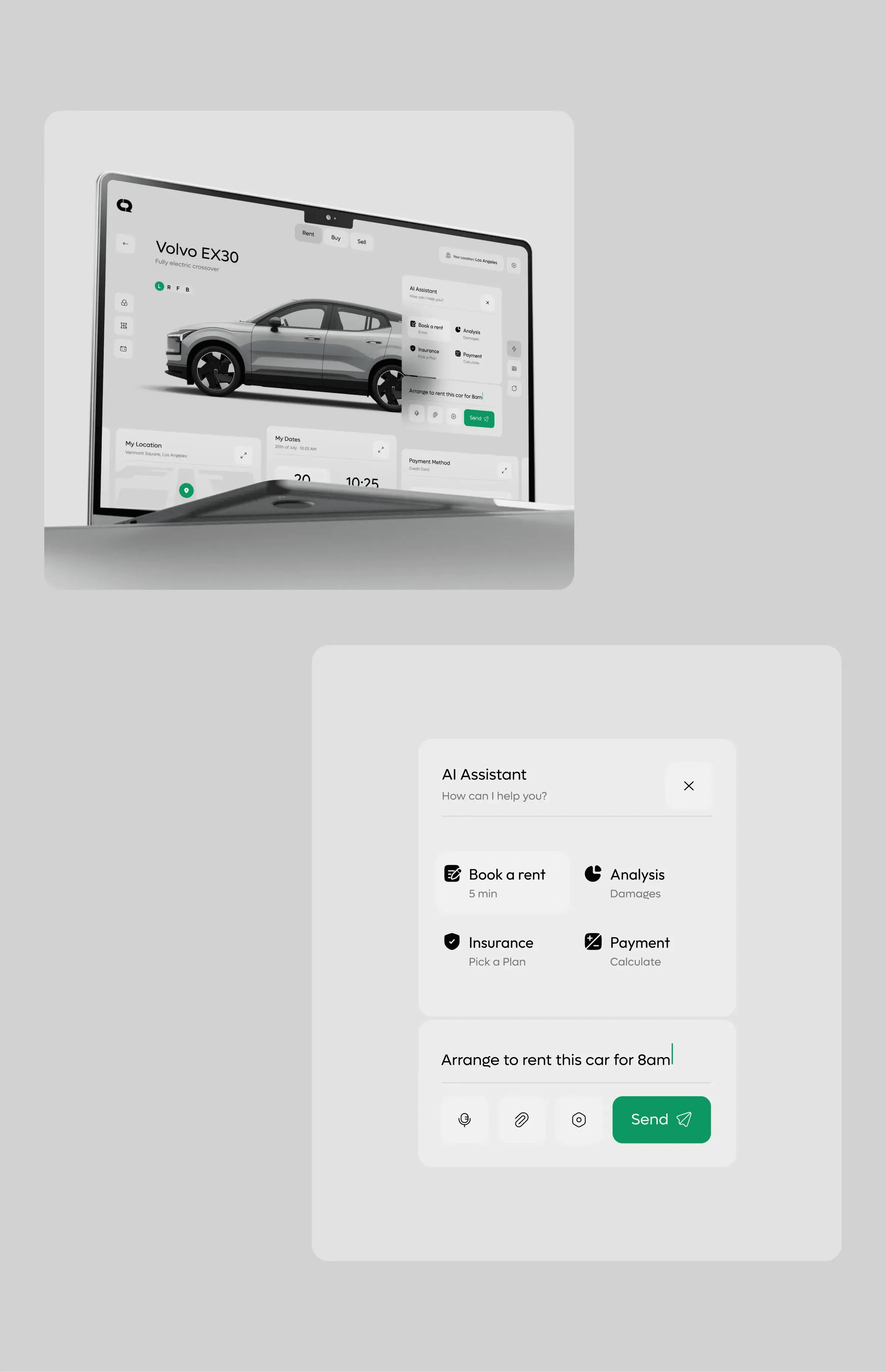 Car Rent Ai Assistant - SaaS UI UX Design - media item