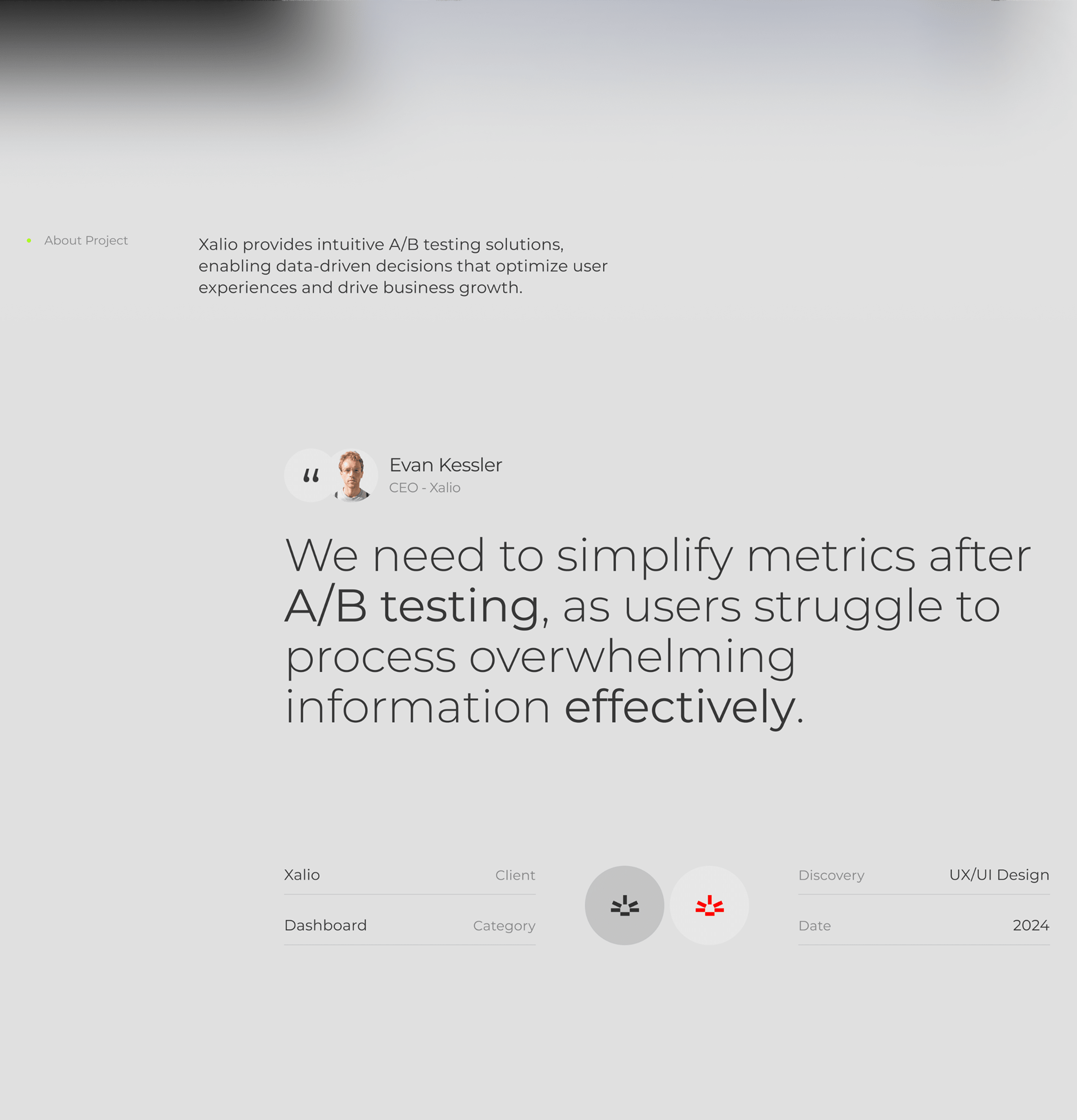 Business Development Dashboard | UX & UI Design