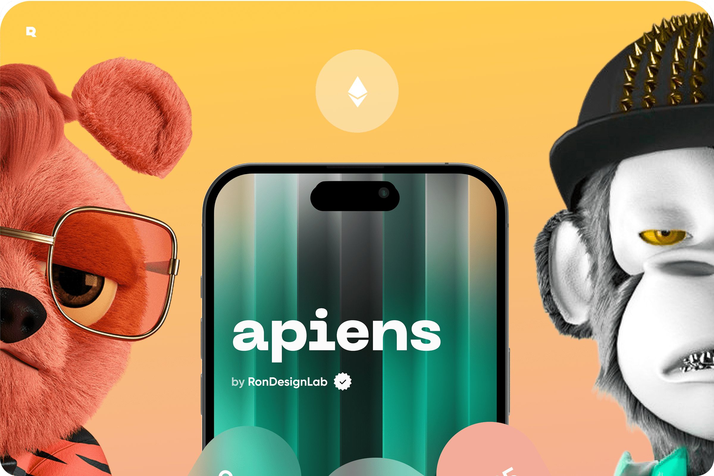 Apiens - Crypto NFT Mobile App & UX UI Design