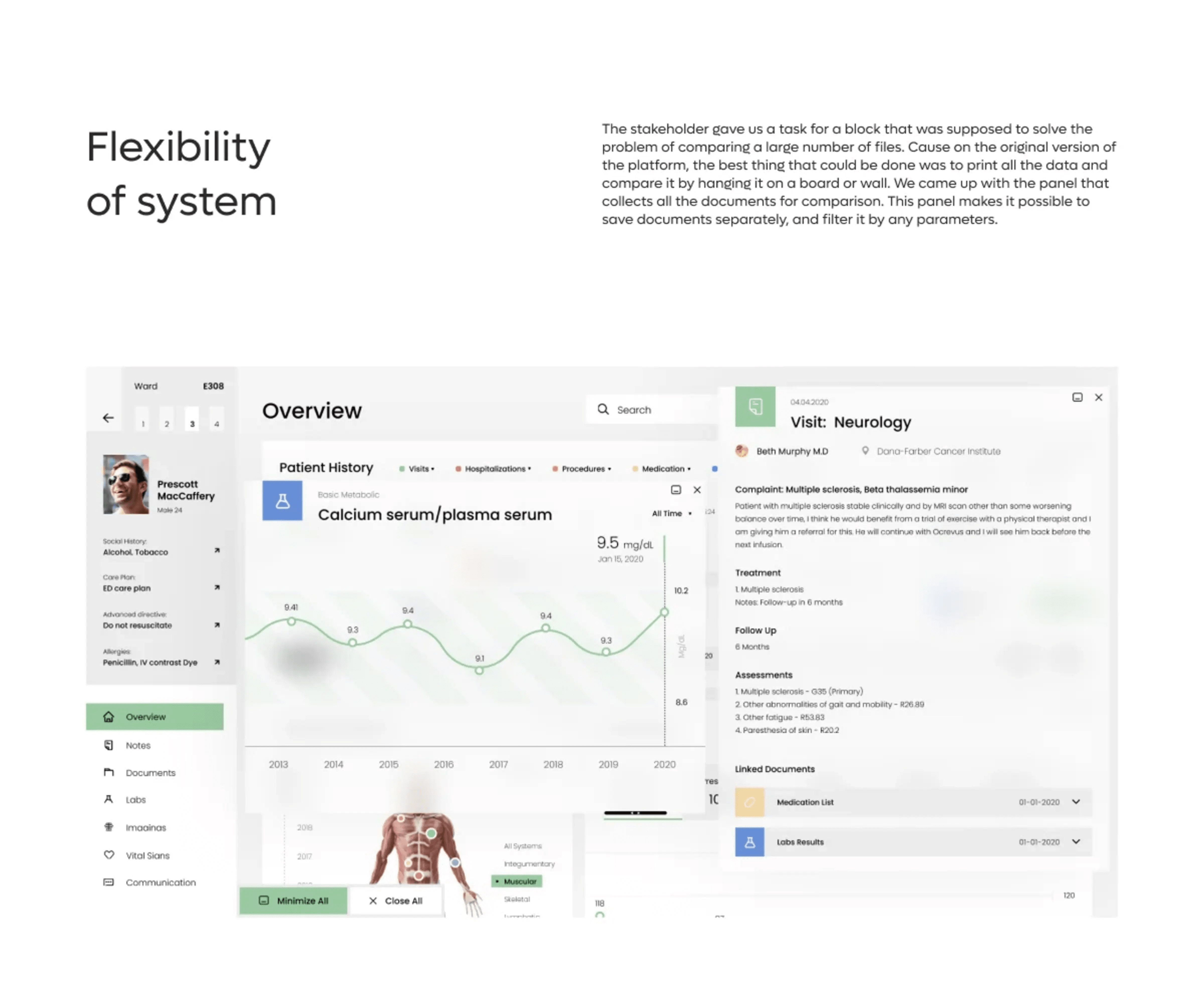 Electronic Health Records (EHR) - UX UI Design
