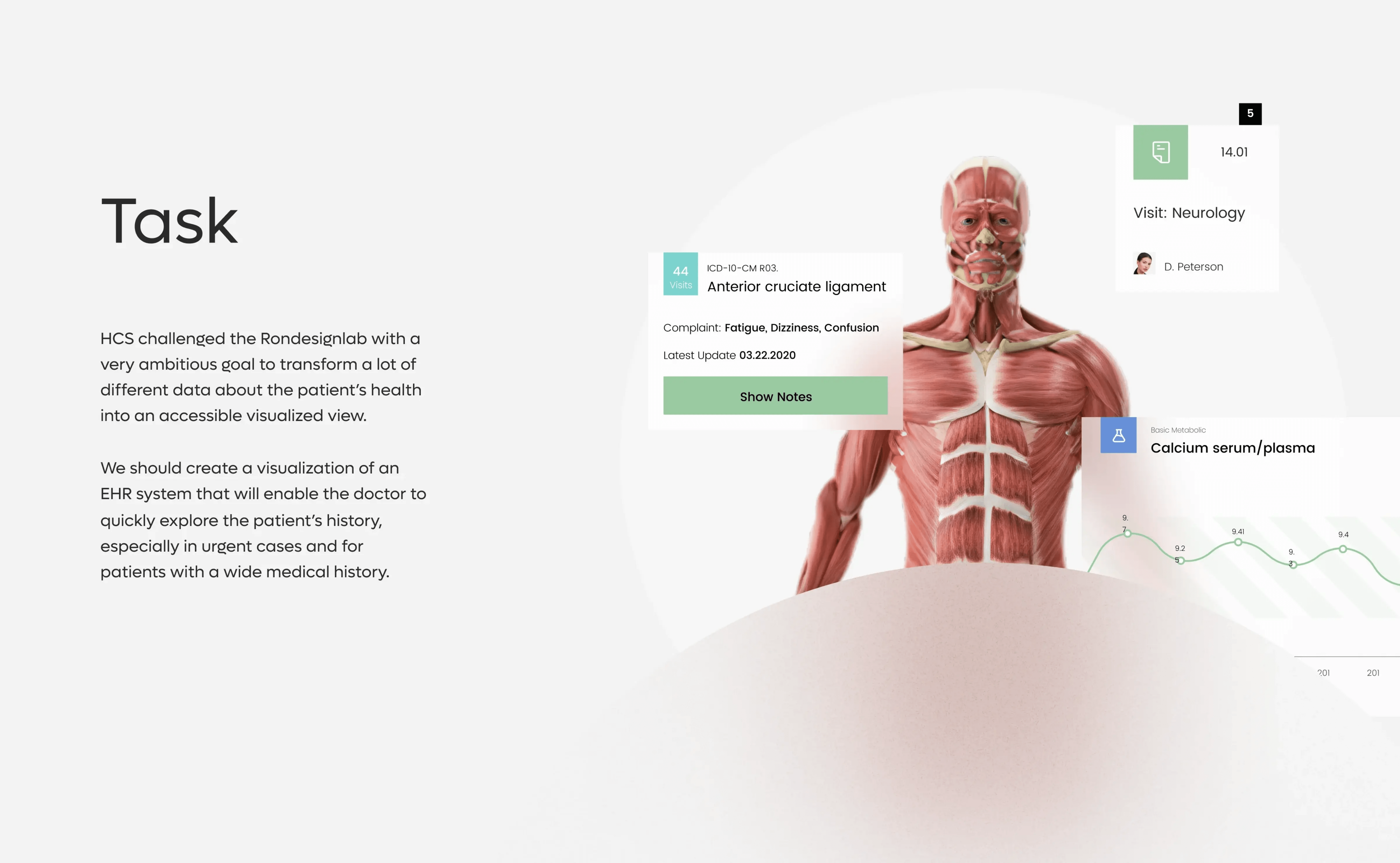 Electronic Health Records (EHR) - UX UI Design