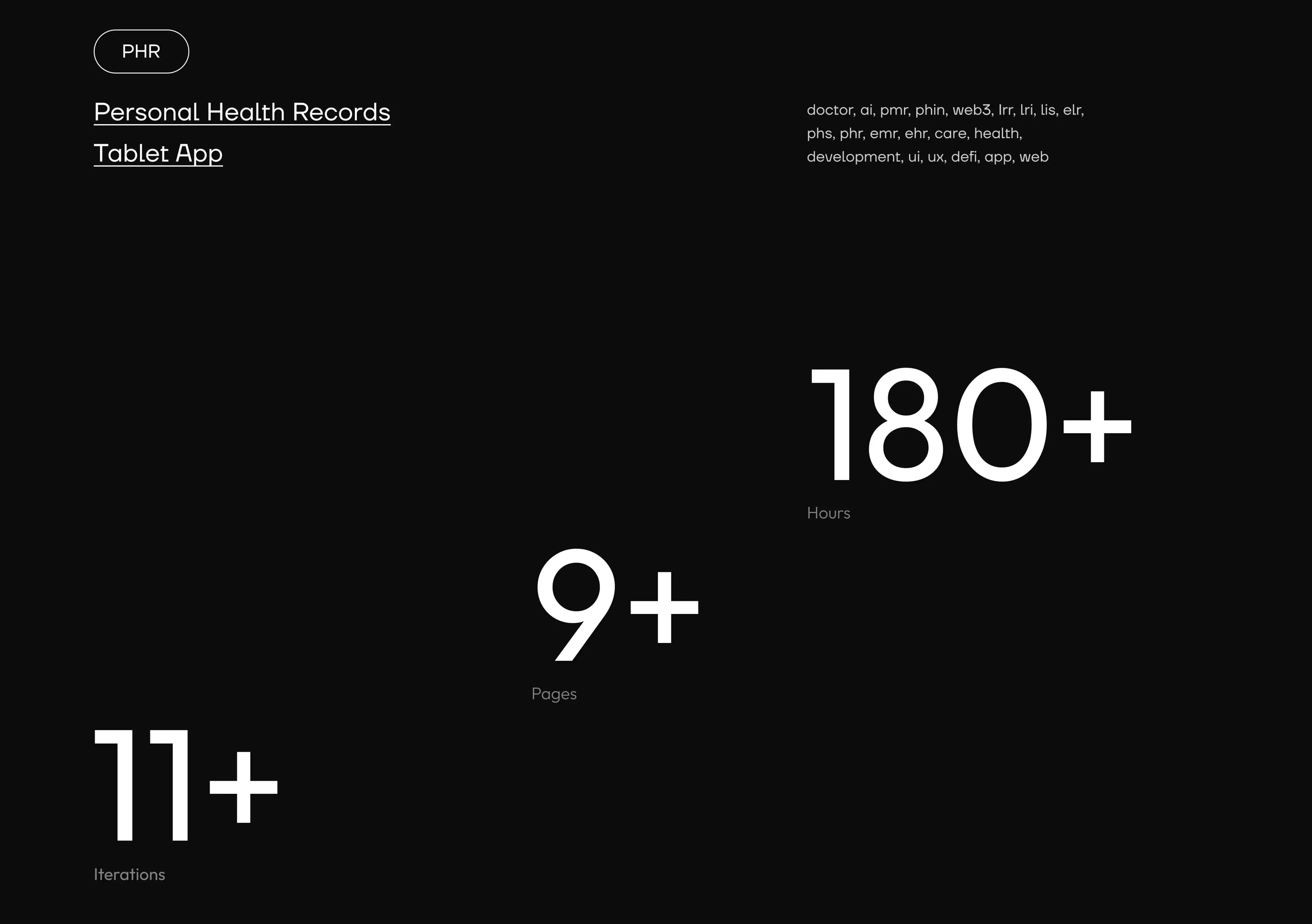 EHR. - Health UI UX Design