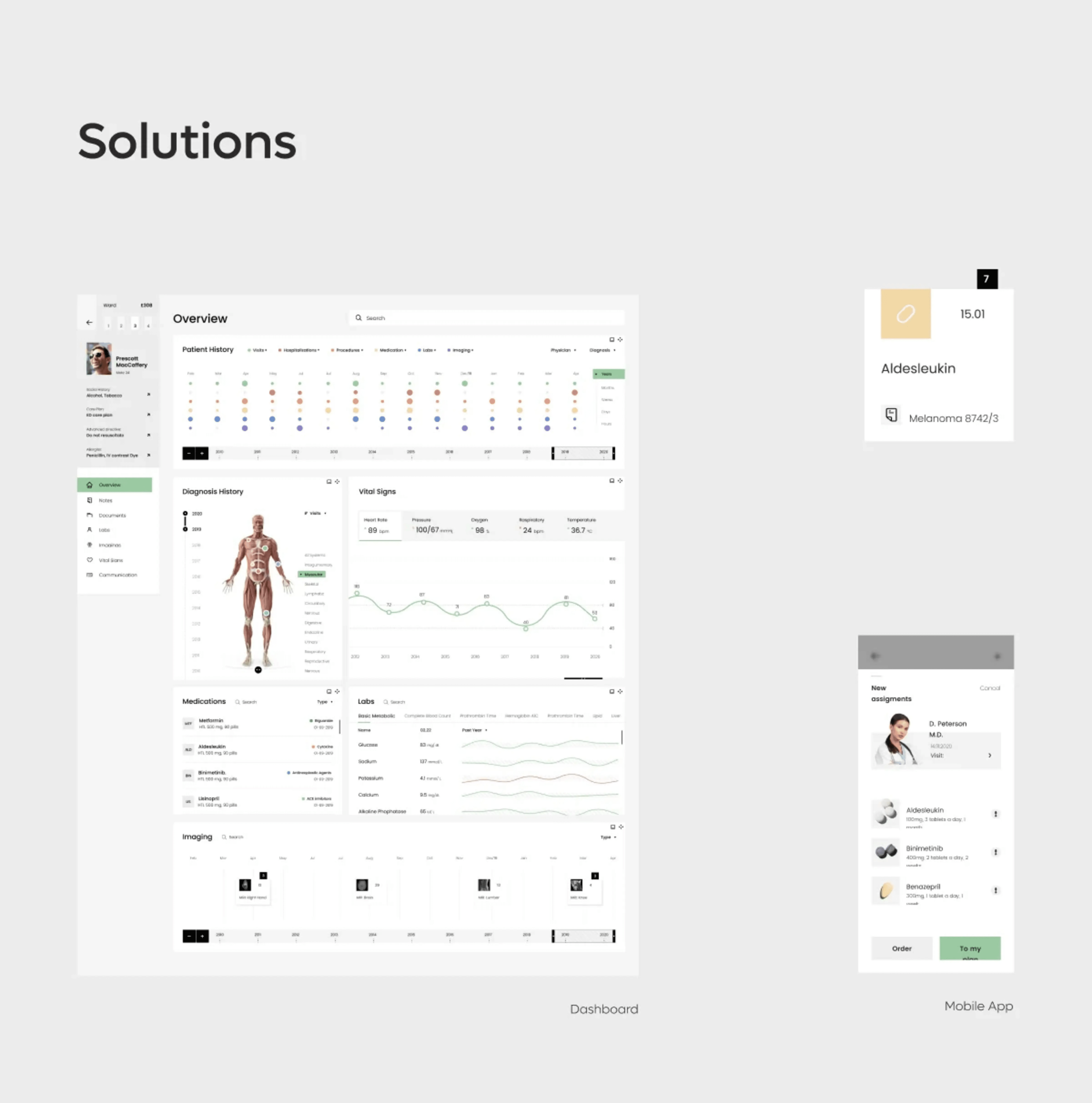Electronic Health Records (EHR) - UX UI Design