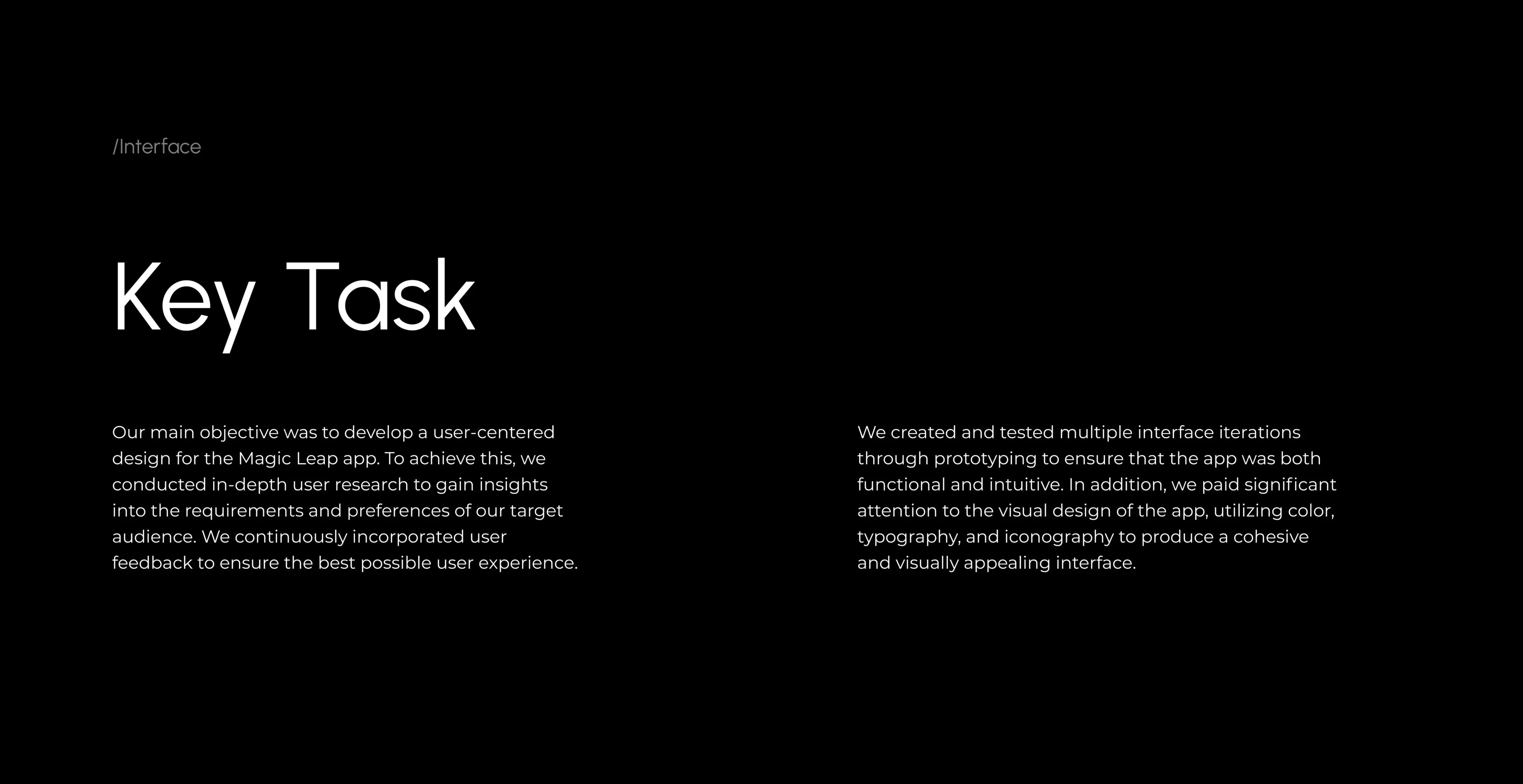 Screenshot of a mobile app interface displaying healthcare data in a dark theme, relevant to IoT and AR.