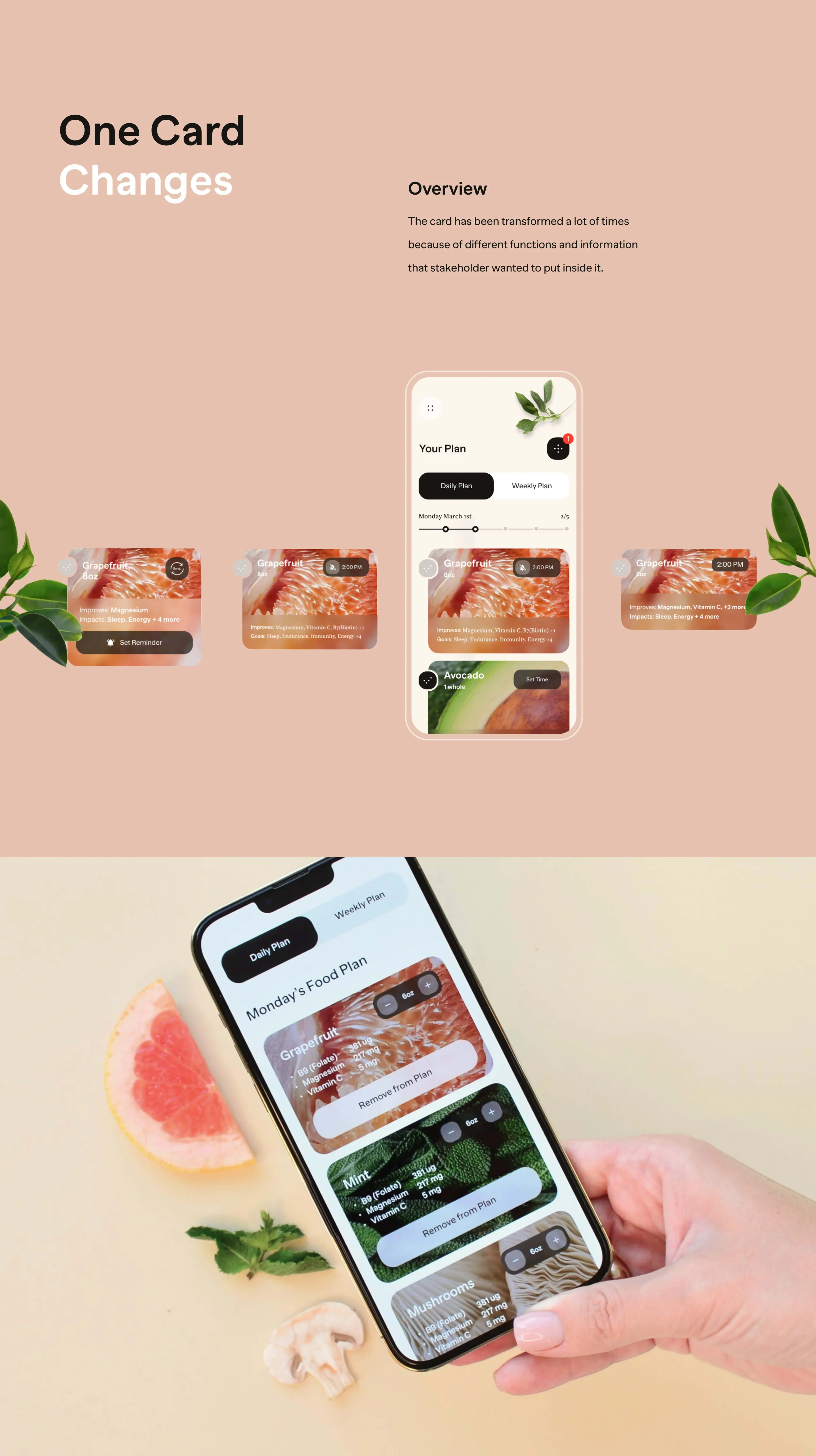 Mobile App Design | UX & UI Design - Vessel Wellness - Habits & Health Tracker & UX UI Design