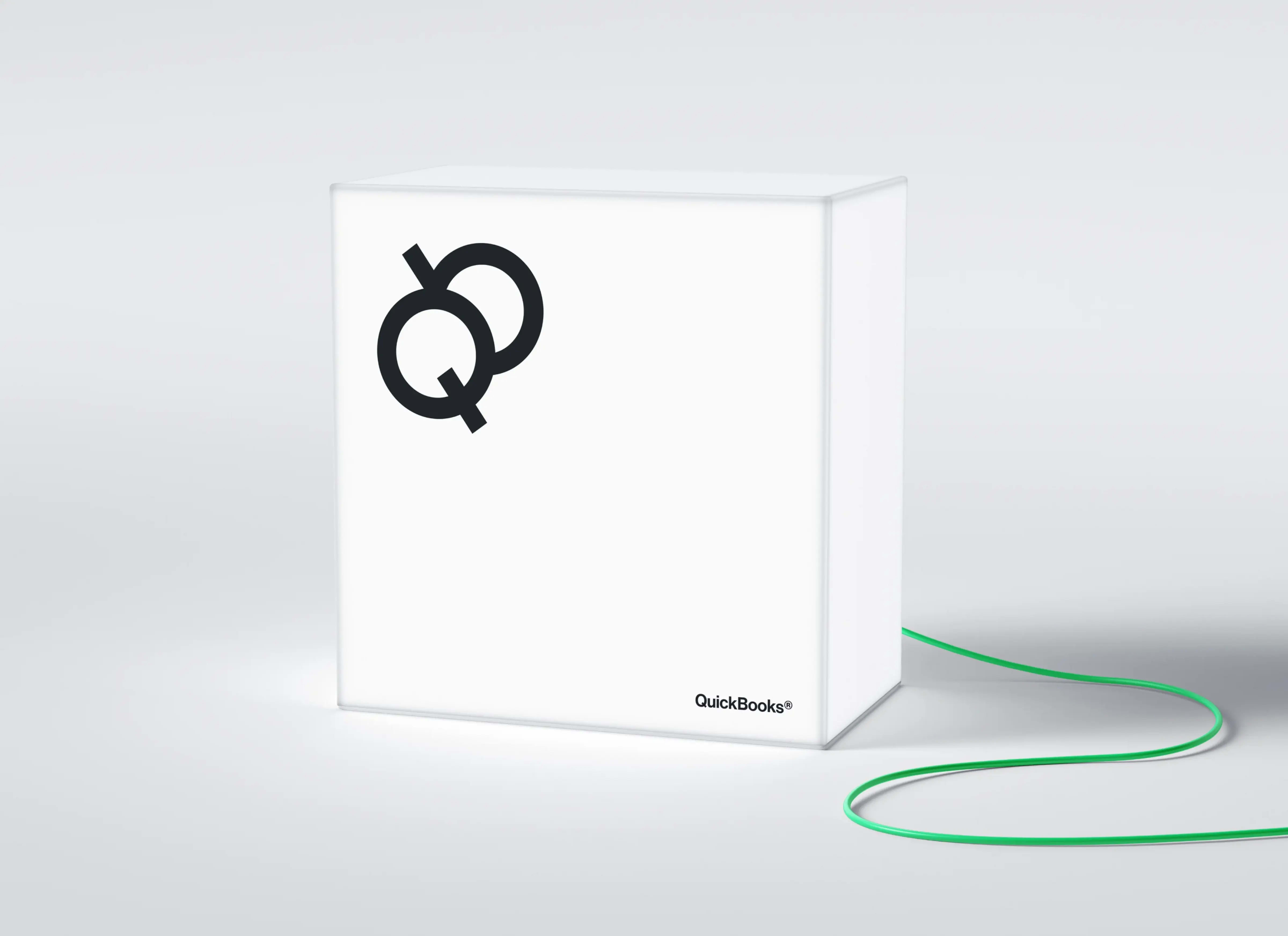 Illustration depicting the QuickBooks® system for finance and service management.