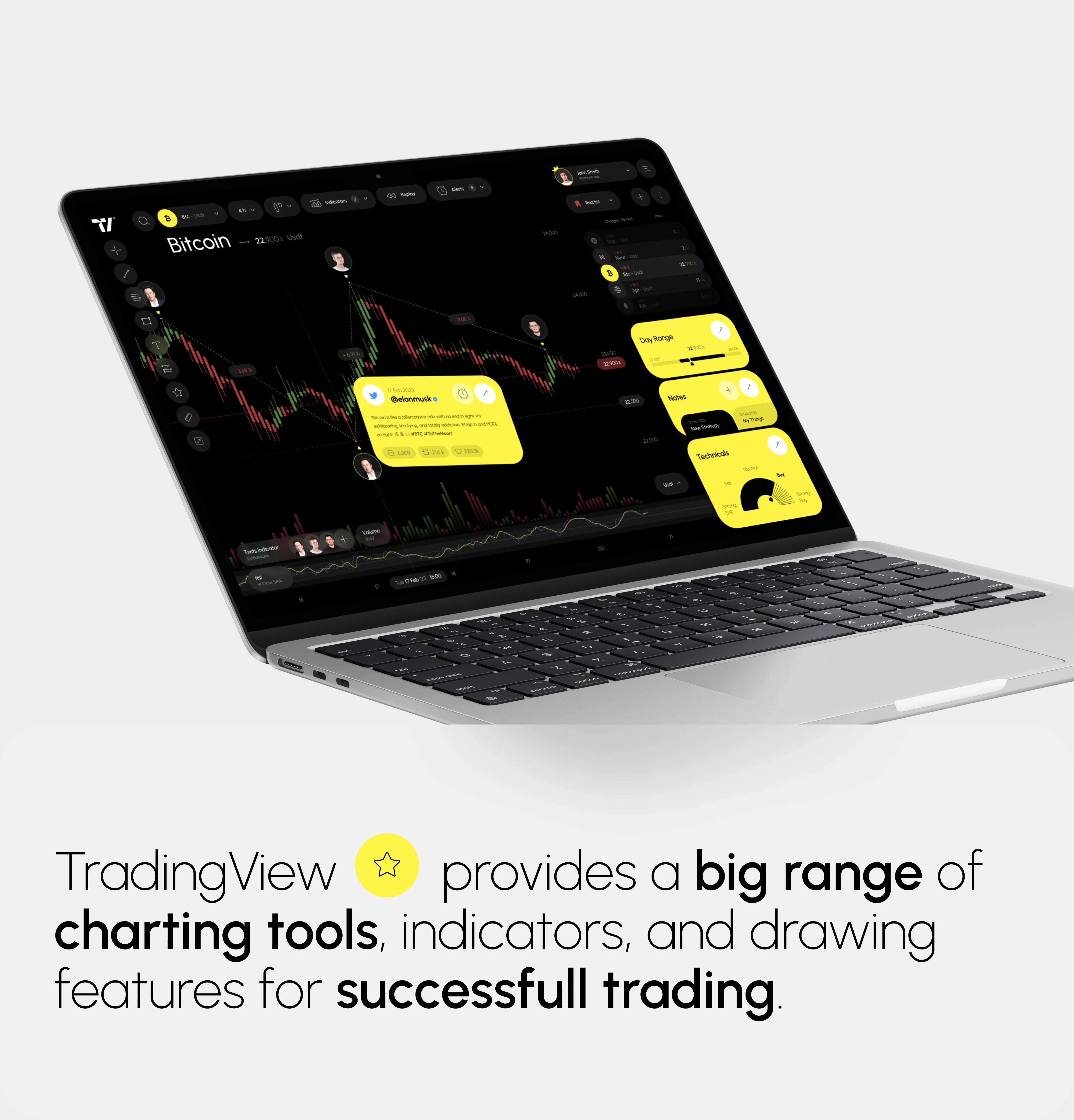 Screenshot showing a software platform interface on a laptop.