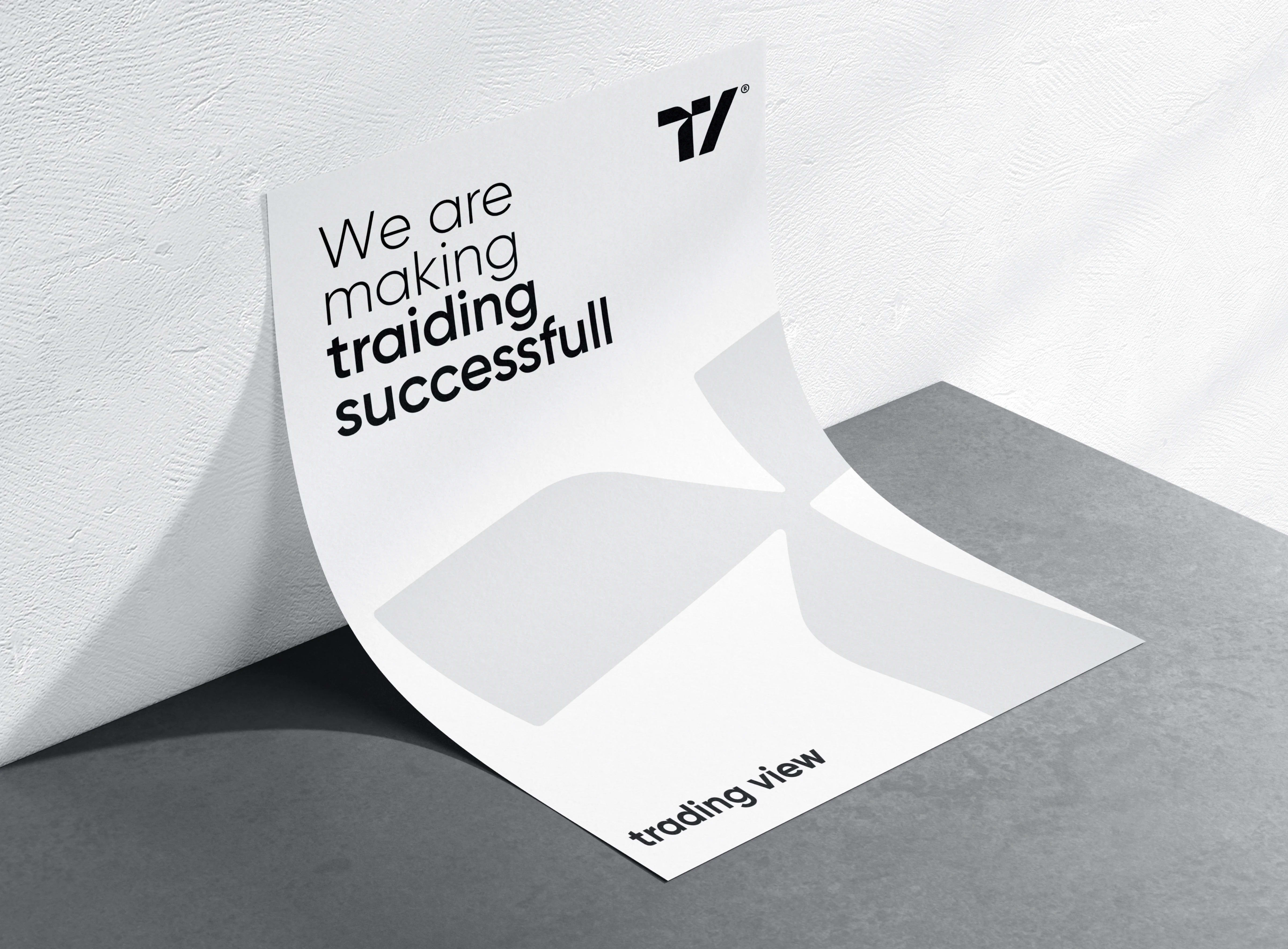 Marketing graphic for TradingView platform stating, "We are making trading successful.".