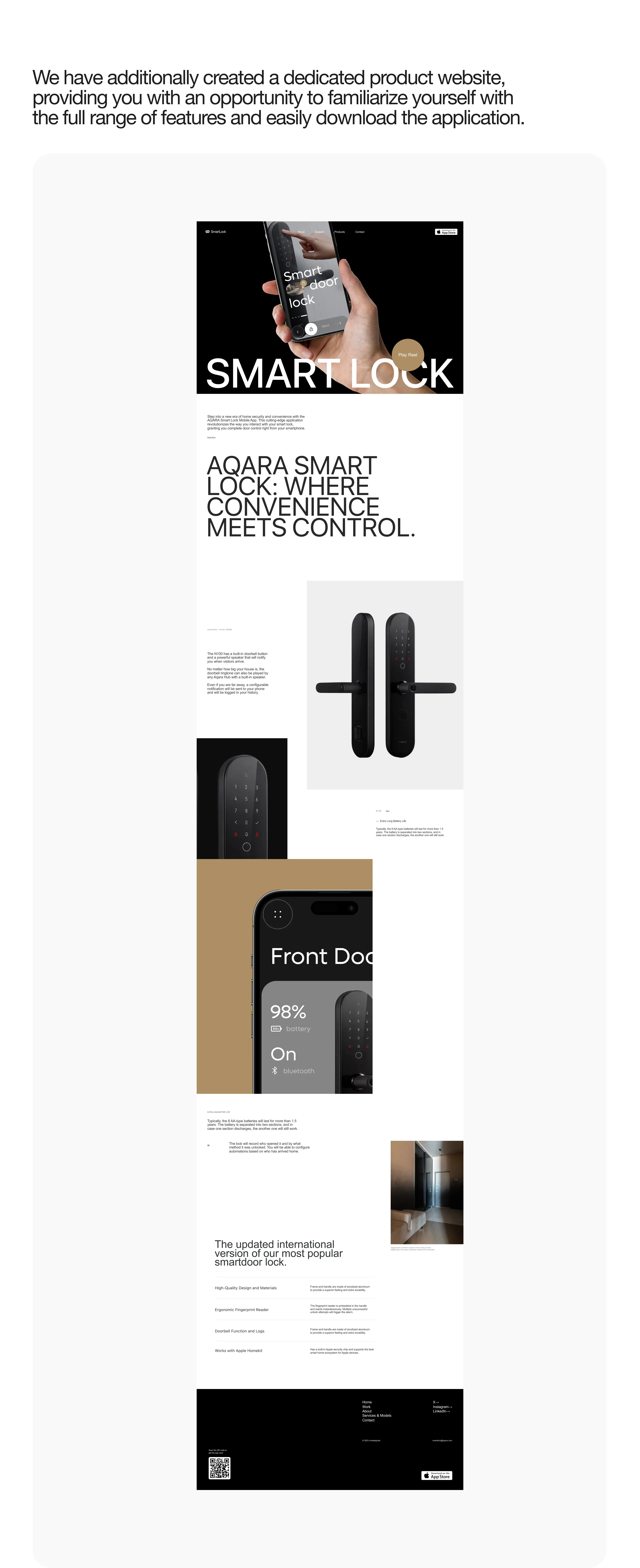 Barcode technology used in smart lock and smart home systems, often linking to mobile apps.