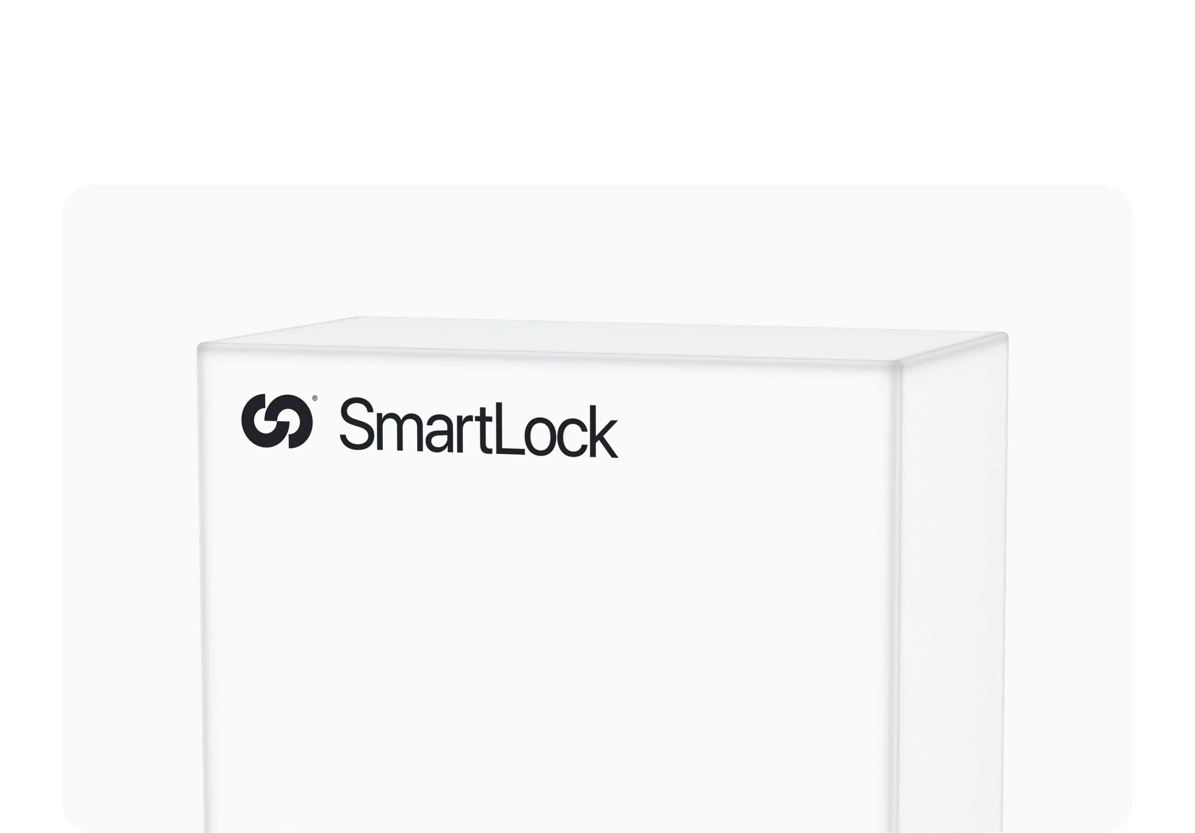 SmartLock branding for a smart home IoT product.