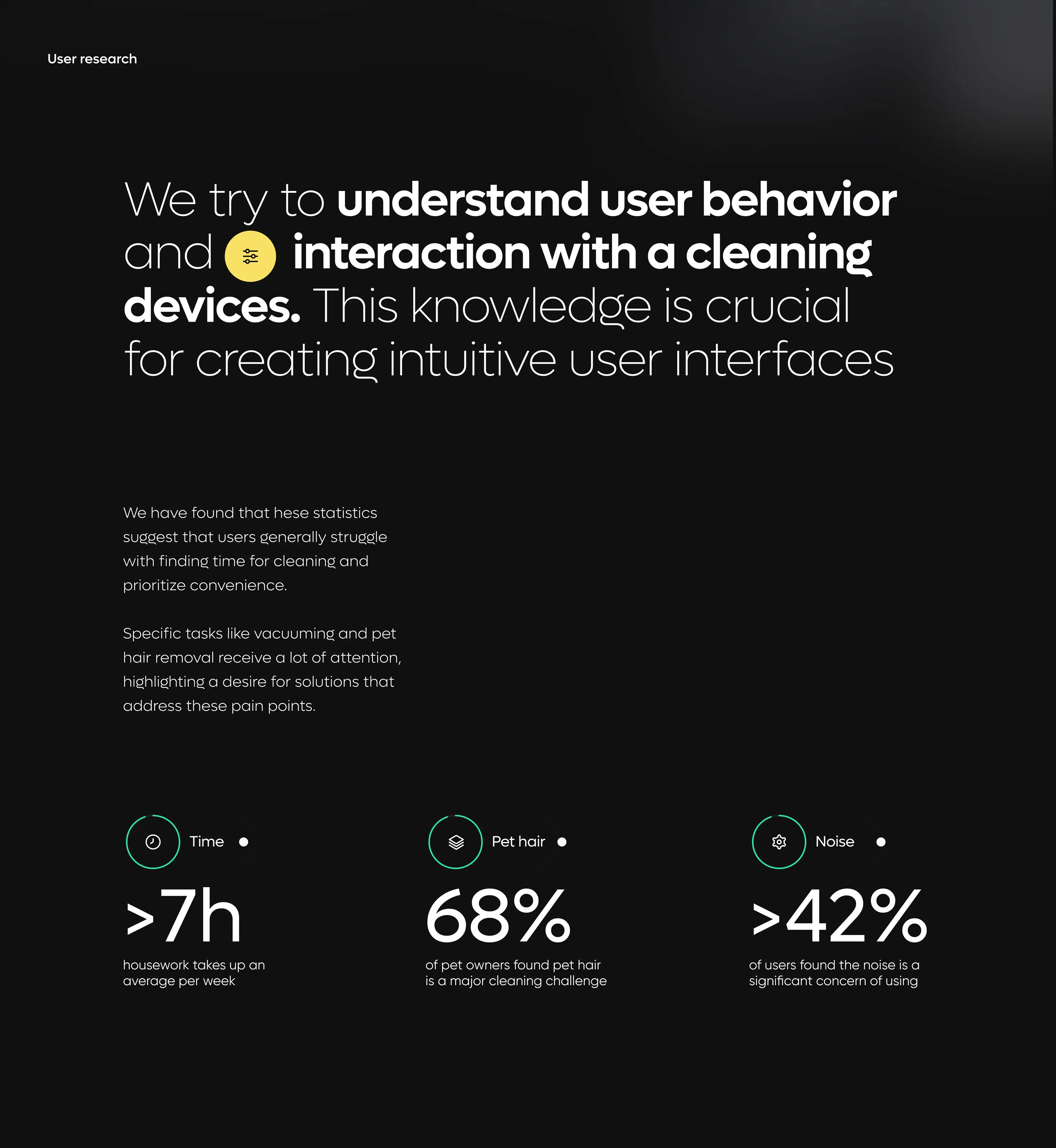 Screenshot showcasing the UX/UI design of the Everybot cleaner mobile app.