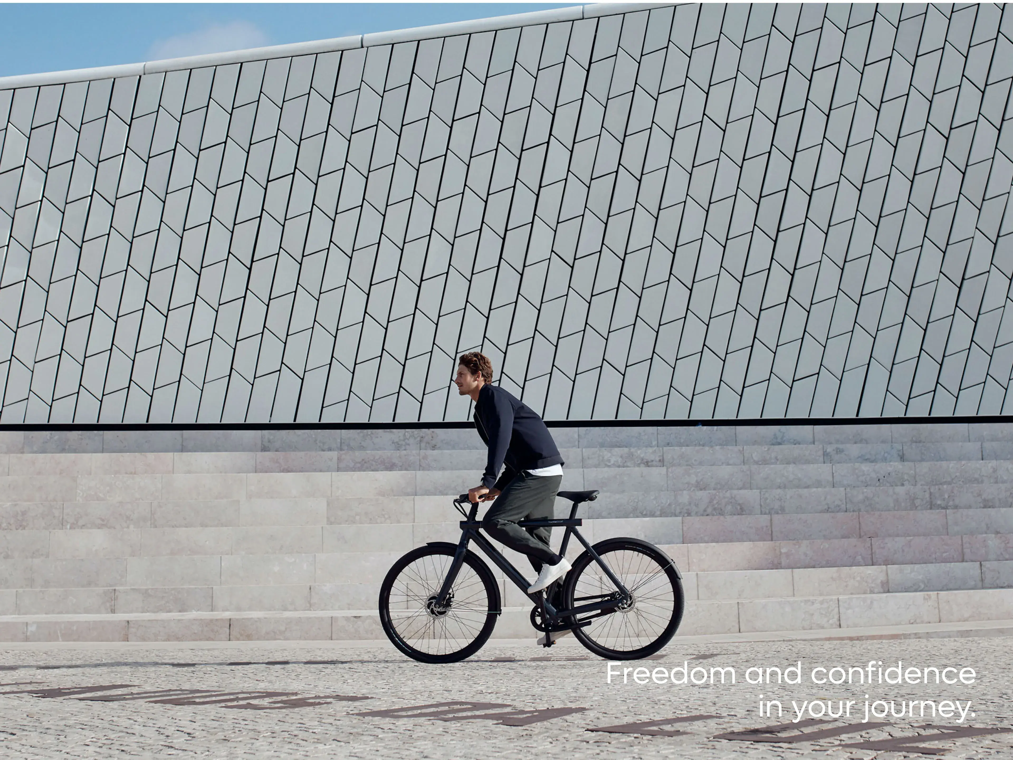 A VanMoof electric bicycle, central to the brand and mobile app experience.