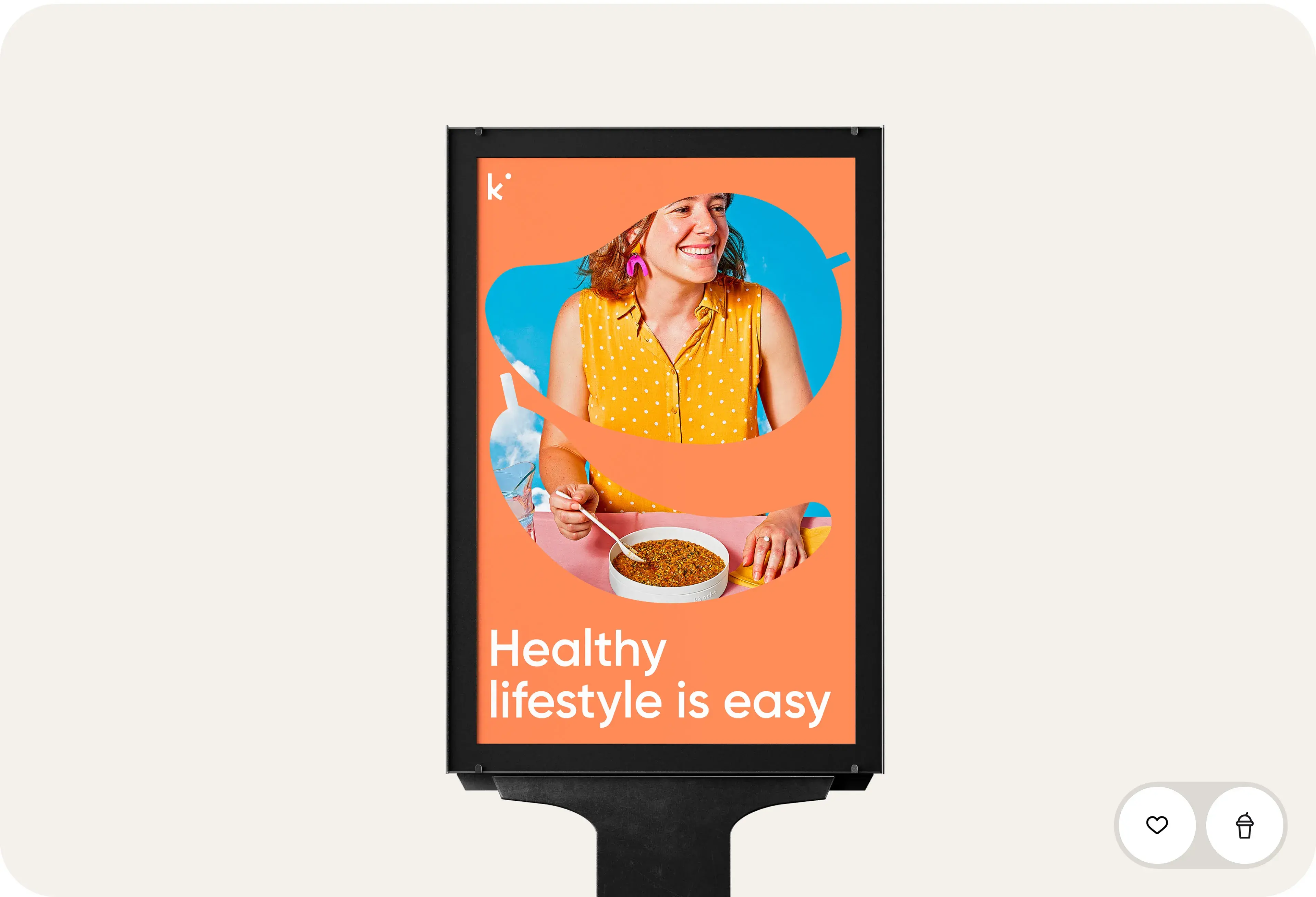 UX/UI illustration for Zencko mobile app concept with 'Healthy lifestyle is easy' text.