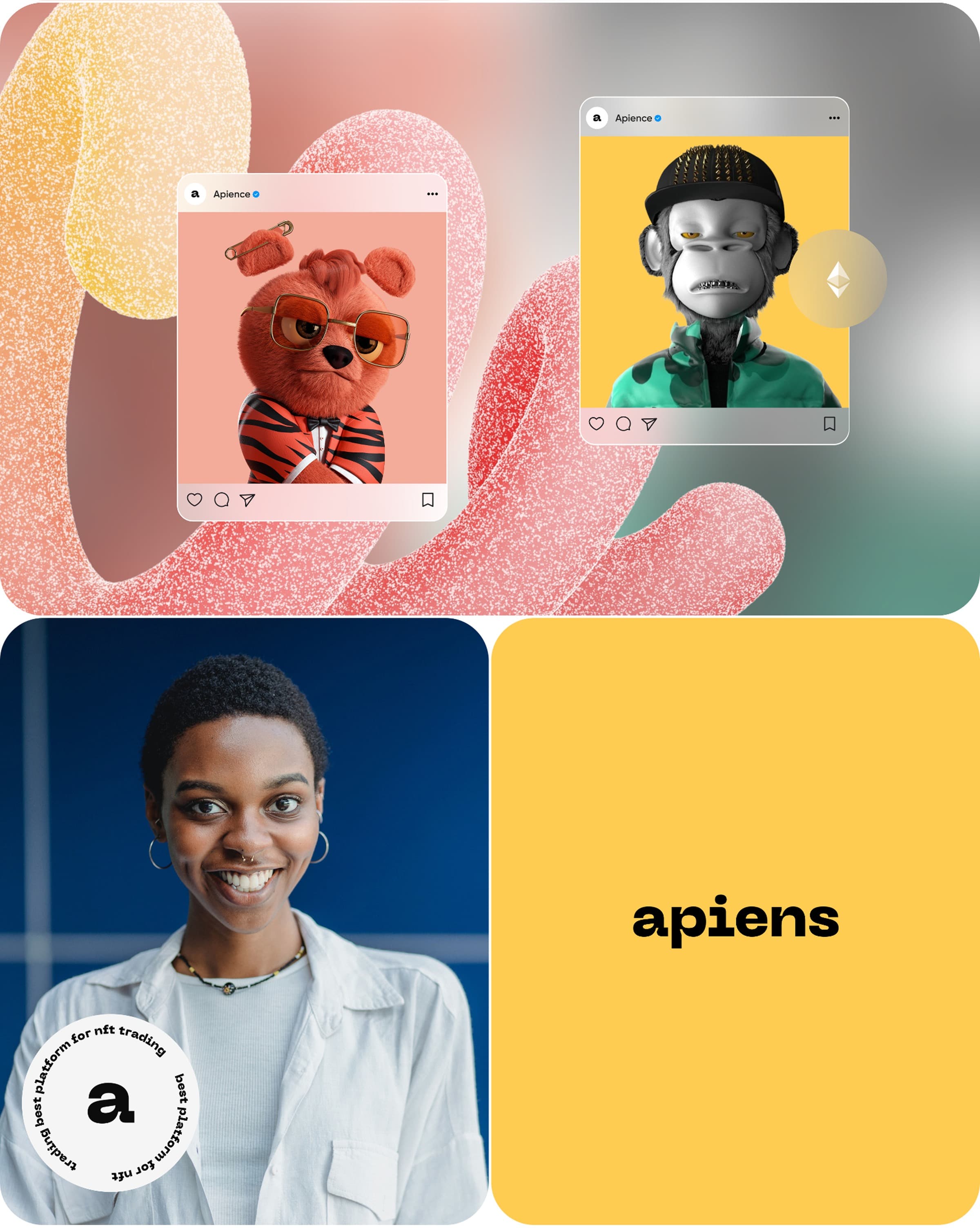 Apiens – Crypto NFT Mobile App | UX & UI Design