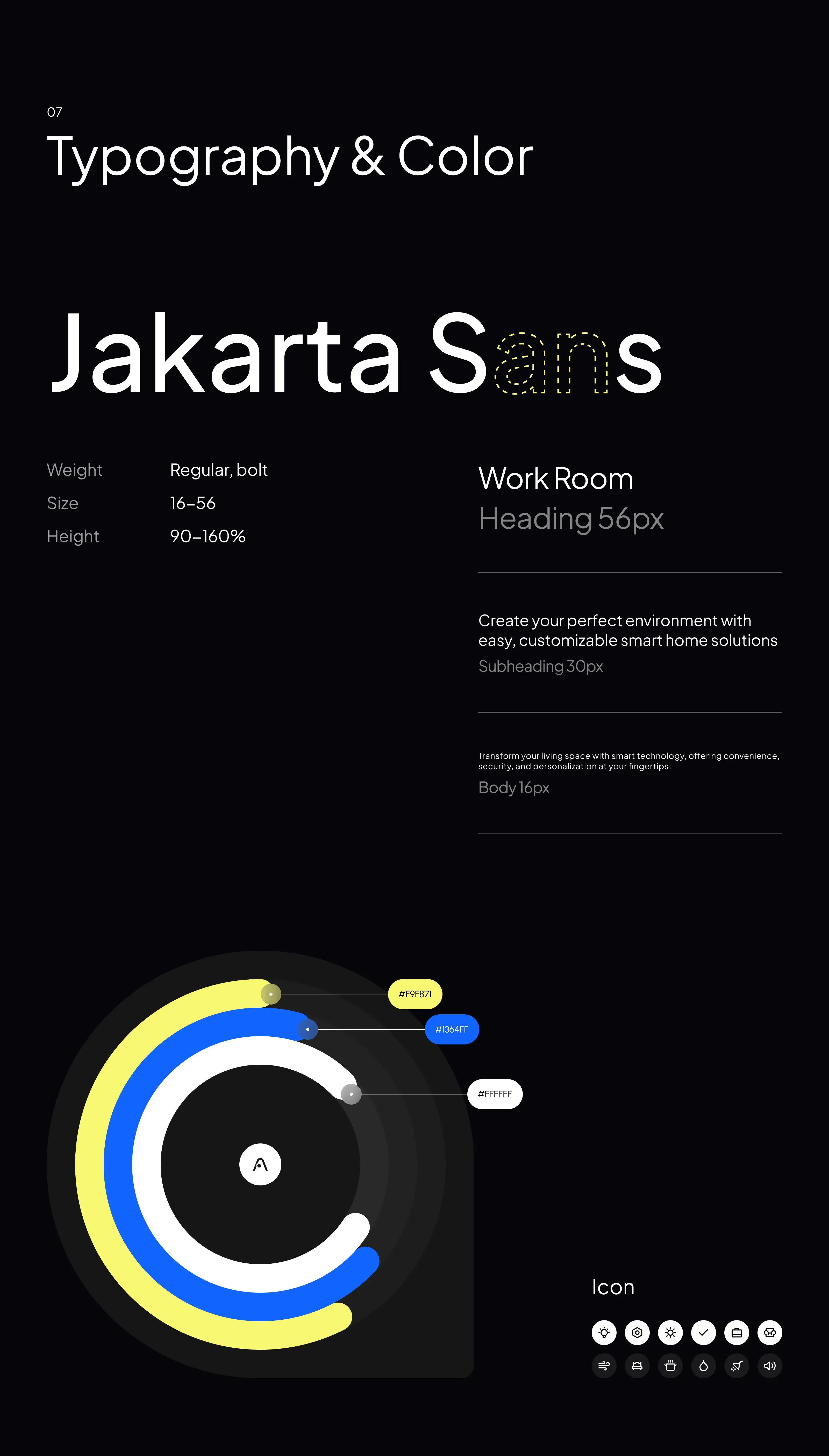 Screenshot of the Aqara smart home mobile app UI, highlighting design elements in a night theme.